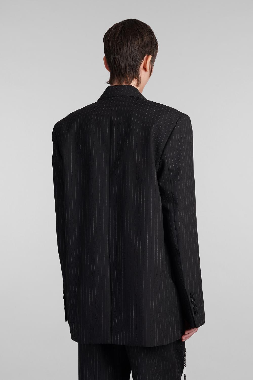 Deliberti Ann Demeulemeester Blazer lizzie in lana nera cod. 409431 - Deliberti The Luxury Shopping Affare Del Giorno