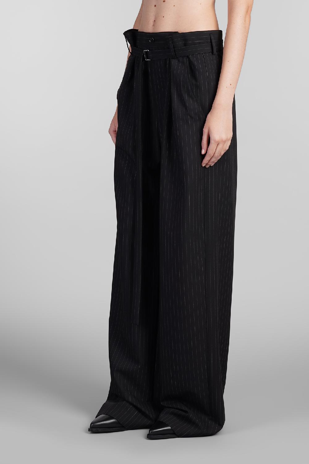 Deliberti Ann Demeulemeester Pantalone linna in lana nera cod. 409434 - Deliberti The Luxury Shopping Convenienza