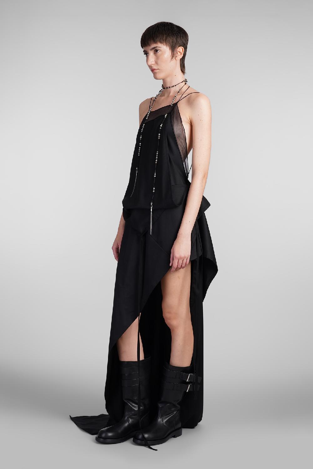 Deliberti Ann Demeulemeester Abito lief in lana nera cod. 409435 - Deliberti The Luxury Shopping Novità