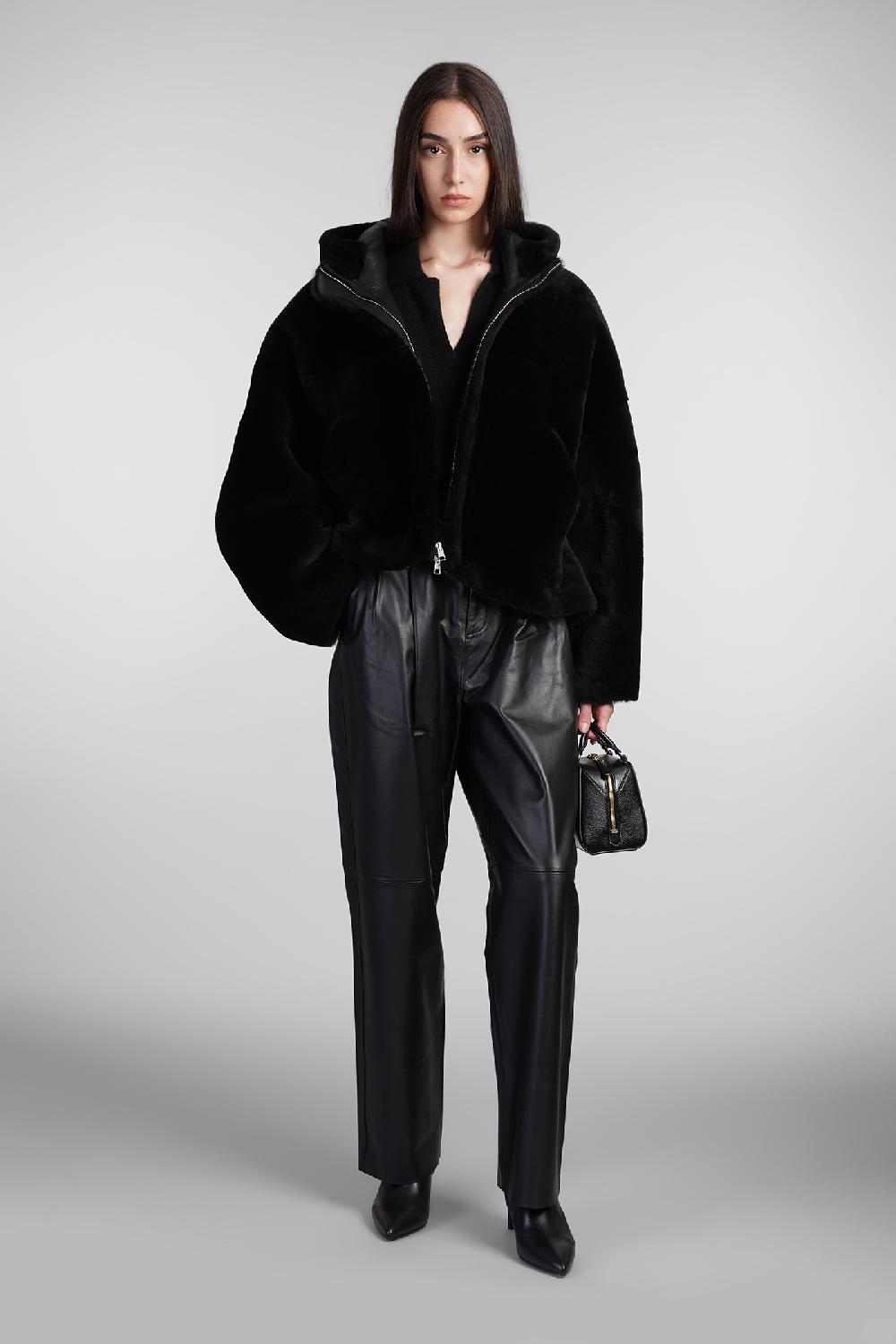 Deliberti Blancha Pelliccia in pelle nera cod. 407904 - Deliberti The Luxury Shopping Economico