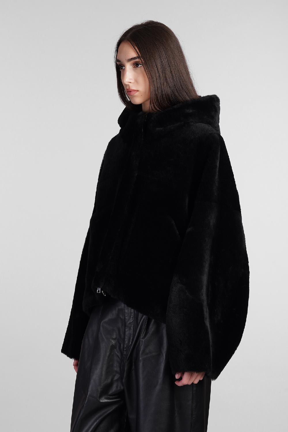 Deliberti Blancha Pelliccia in pelle nera cod. 407904 - Deliberti The Luxury Shopping Economico