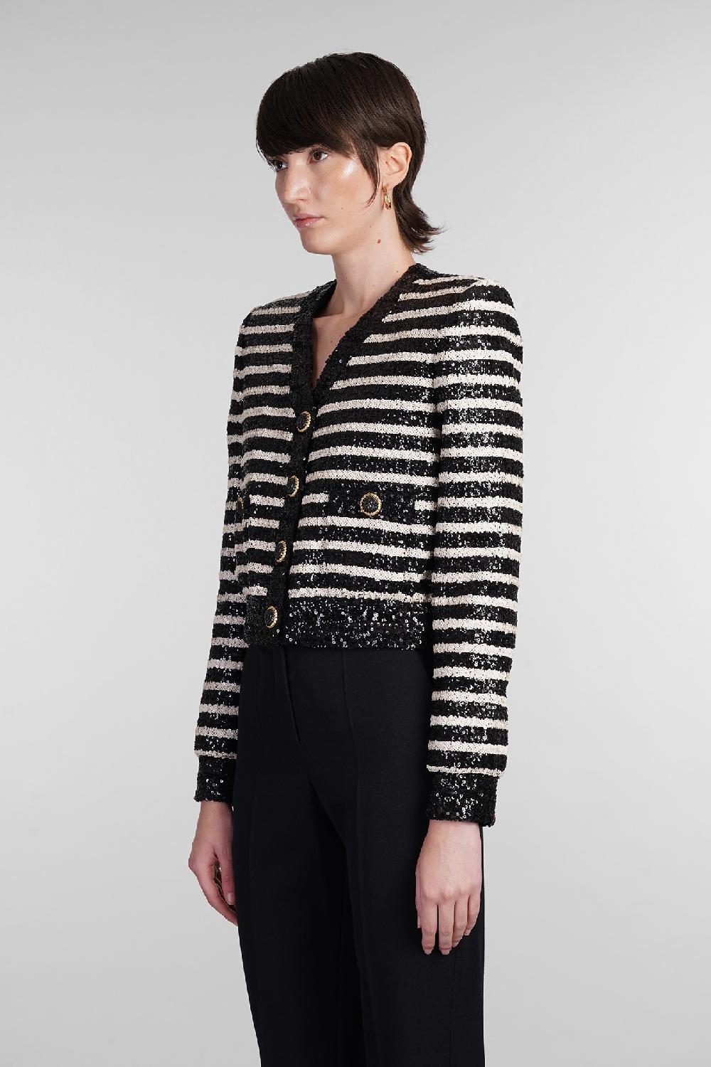 Deliberti Balmain Cardigan in poliestere nero cod. 403033 - Deliberti The Luxury Shopping Vendita Economica