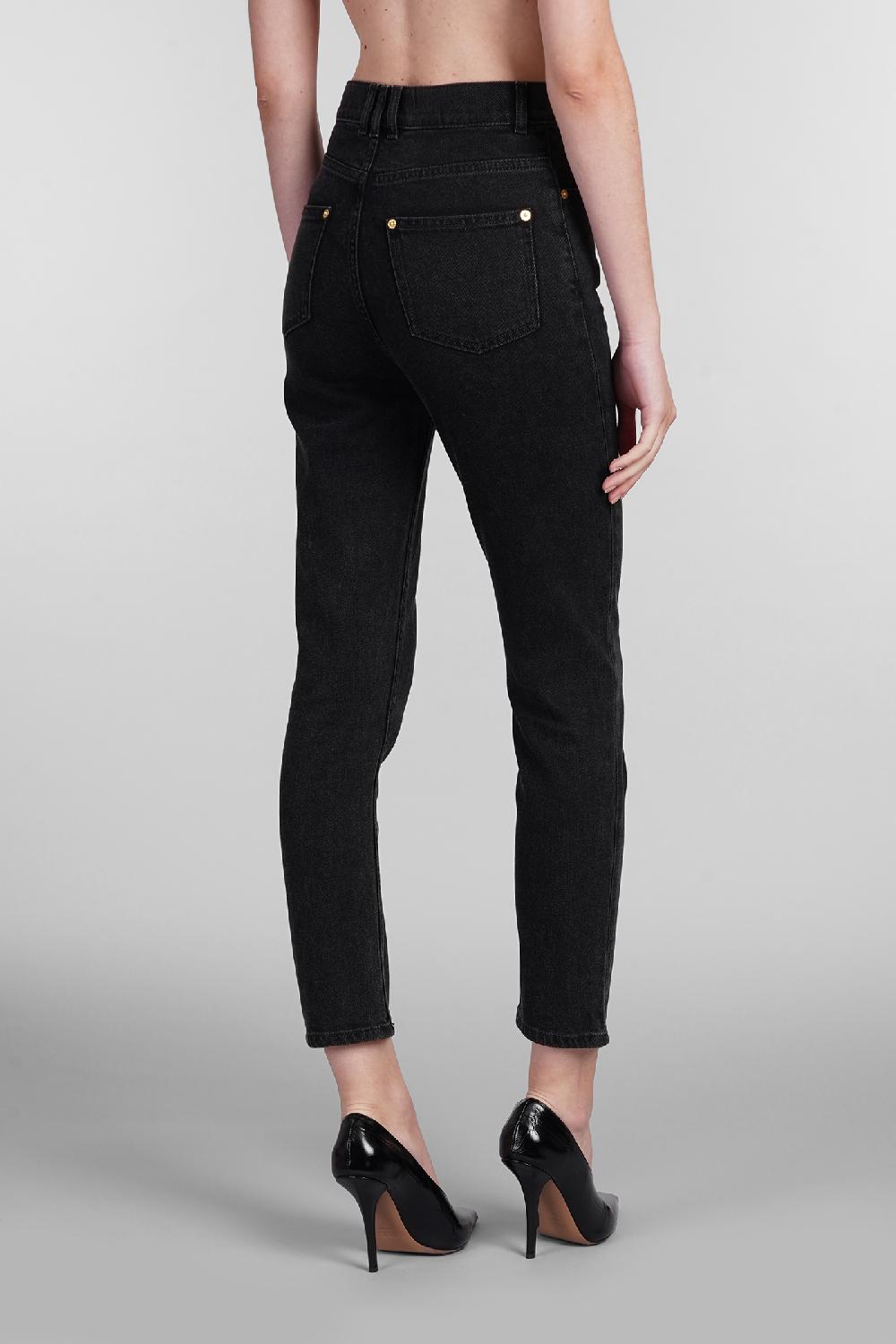 Deliberti Balmain Jeans in cotone nero cod. 403036 - Deliberti The Luxury Shopping Vendite Flash