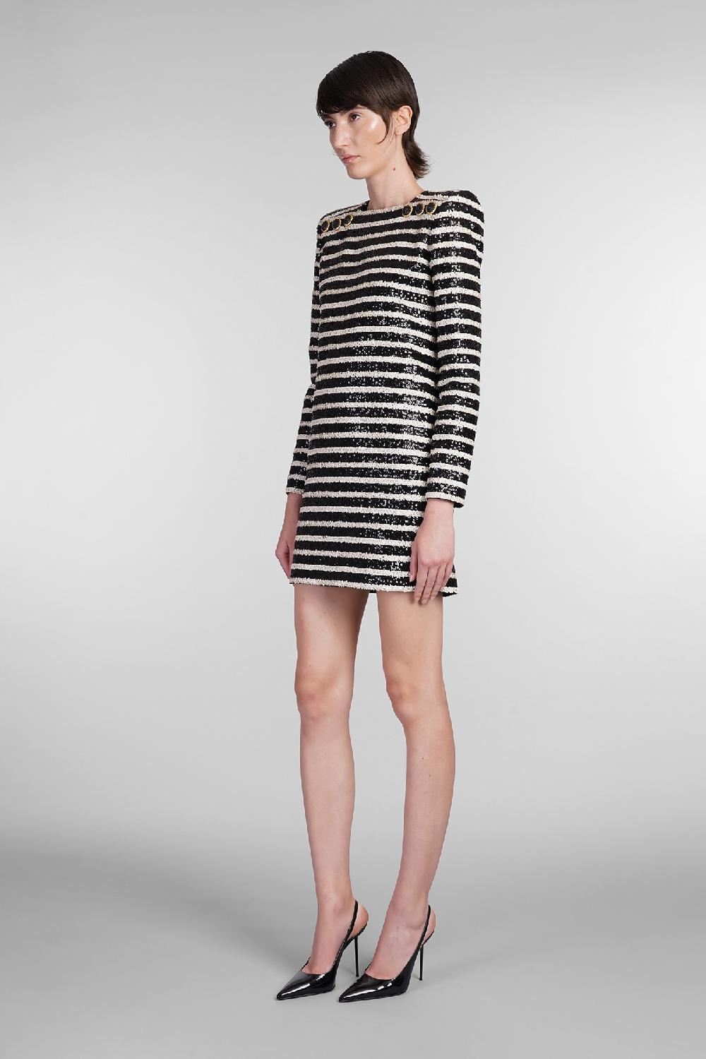 Deliberti Balmain Abito in poliestere nero cod. 403040 - Deliberti The Luxury Shopping Moda