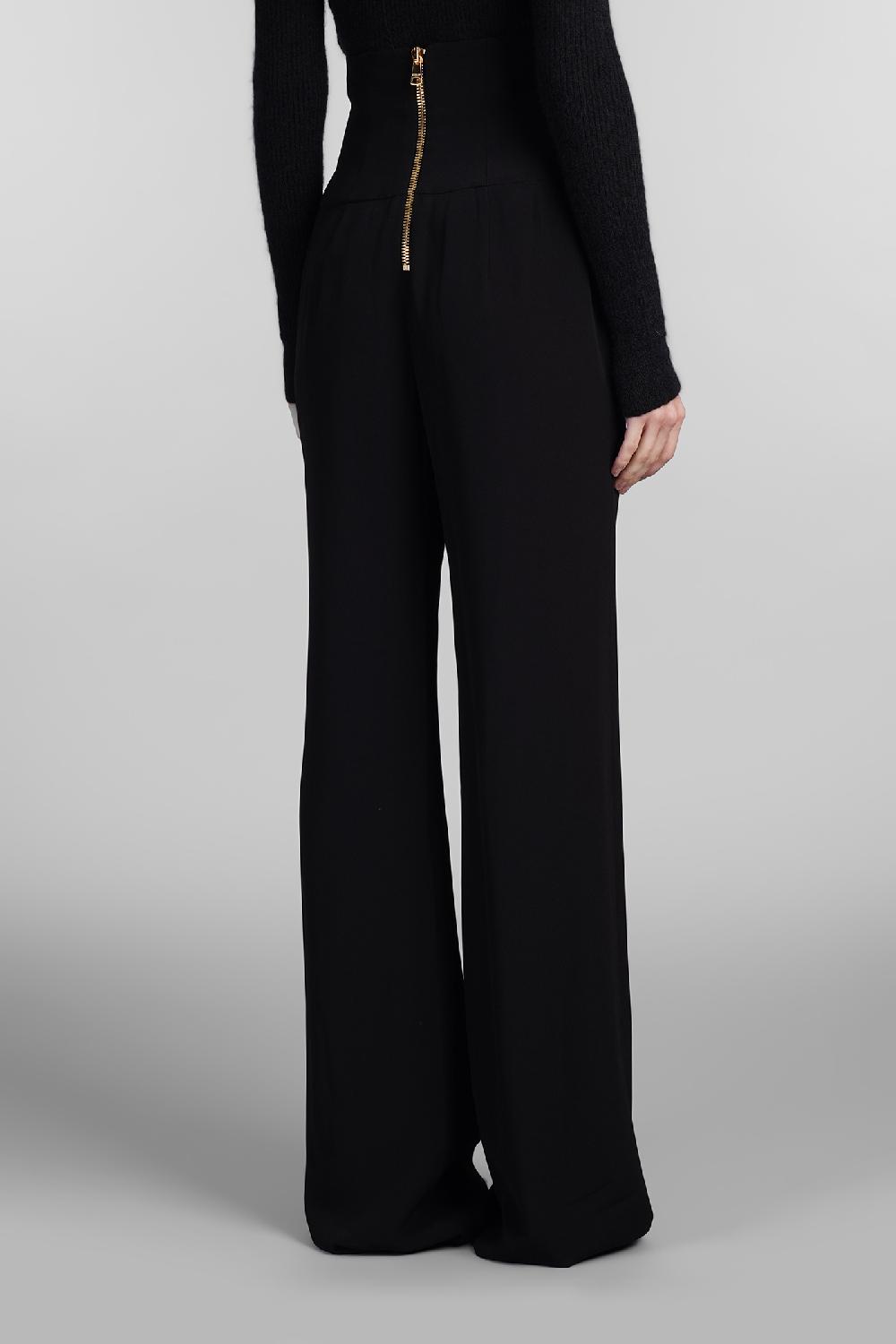 Deliberti Balmain Pantalone in viscosa nera cod. 406835 - Deliberti The Luxury Shopping Spedizione Gratuita