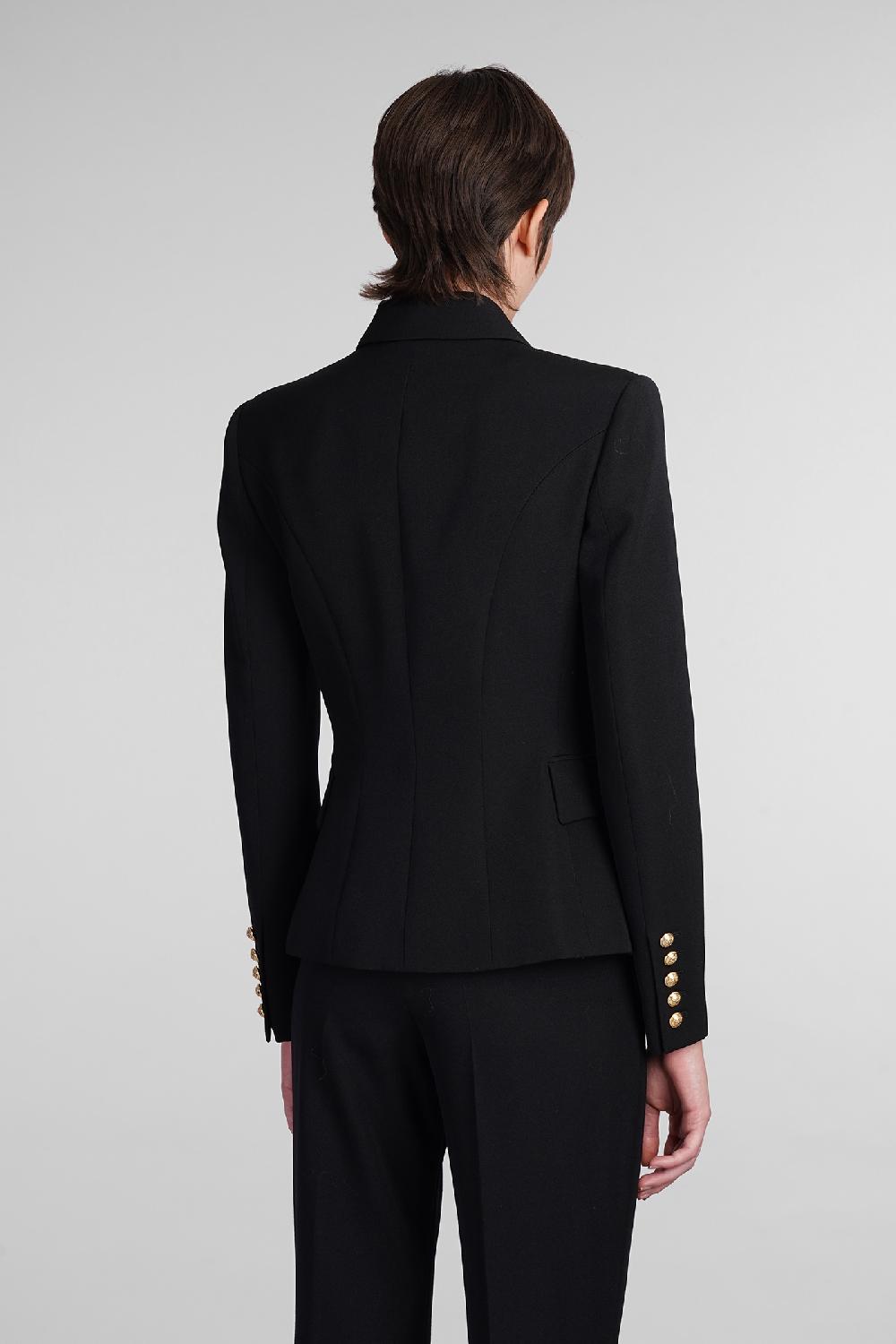 Deliberti Balmain Blazer in lana nera cod. 406839 - Deliberti The Luxury Shopping Negozi Online