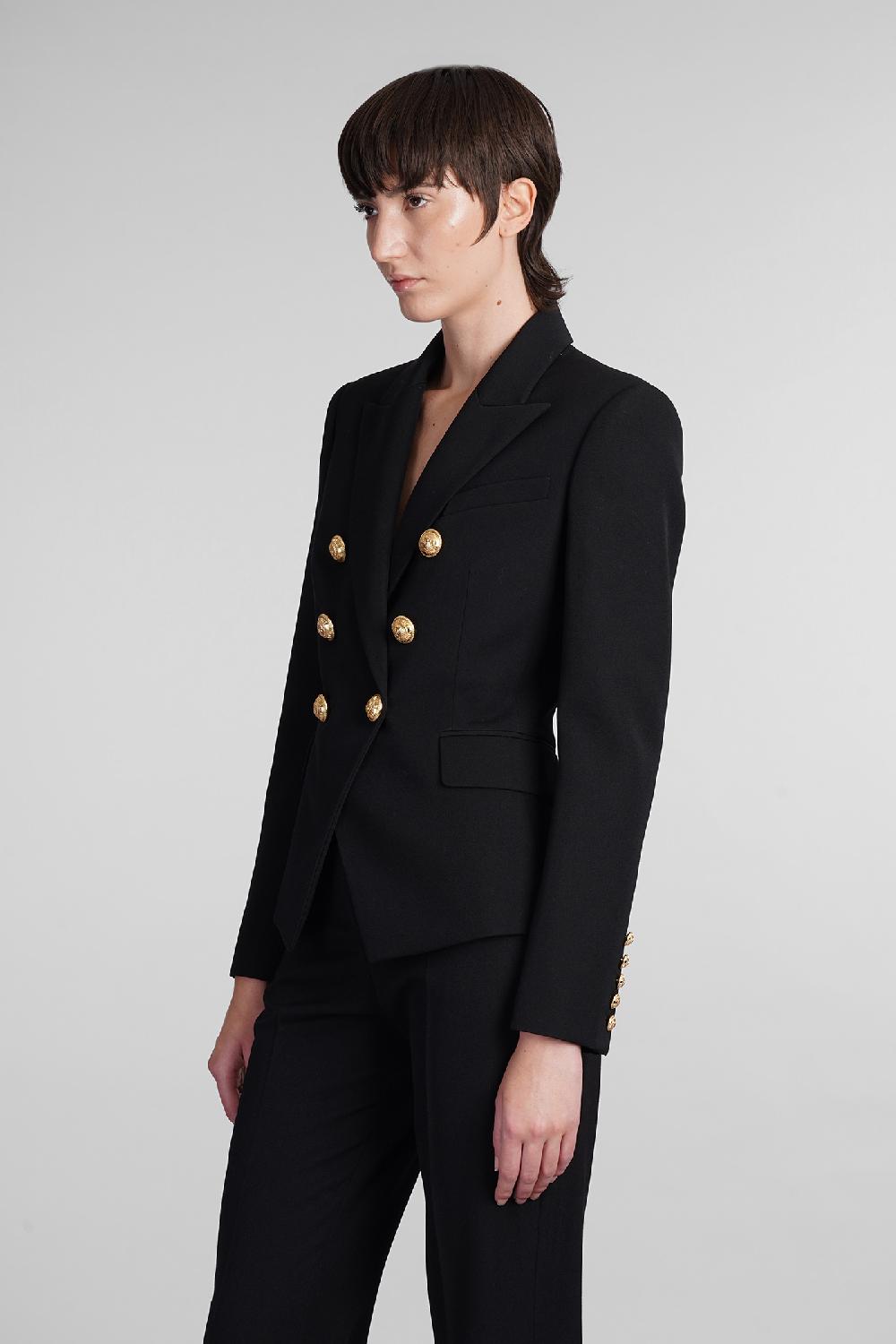Deliberti Balmain Blazer in lana nera cod. 406839 - Deliberti The Luxury Shopping Negozi Online
