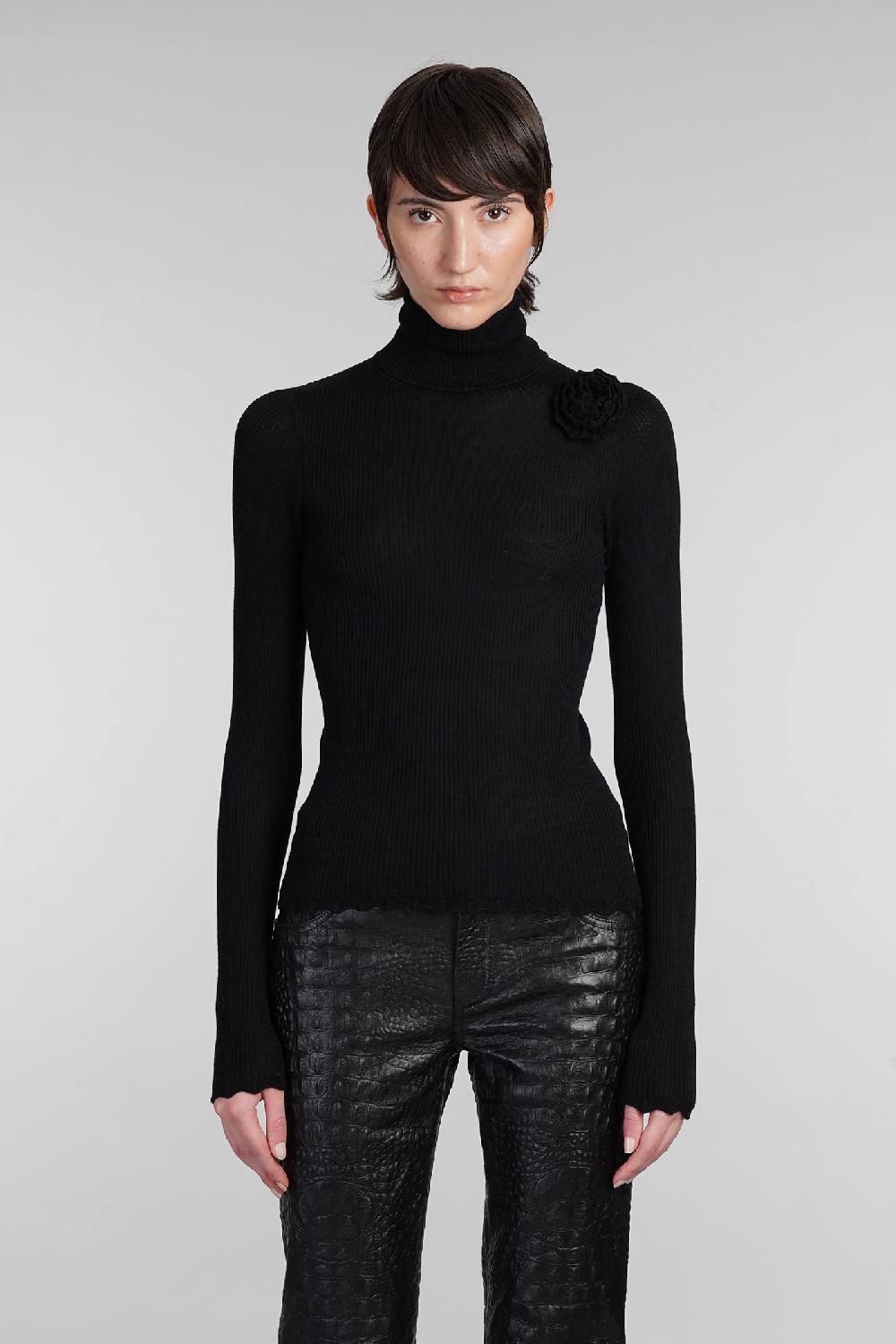 Deliberti Blumarine Maglia in lana nera cod. 403543 - Deliberti The Luxury Shopping