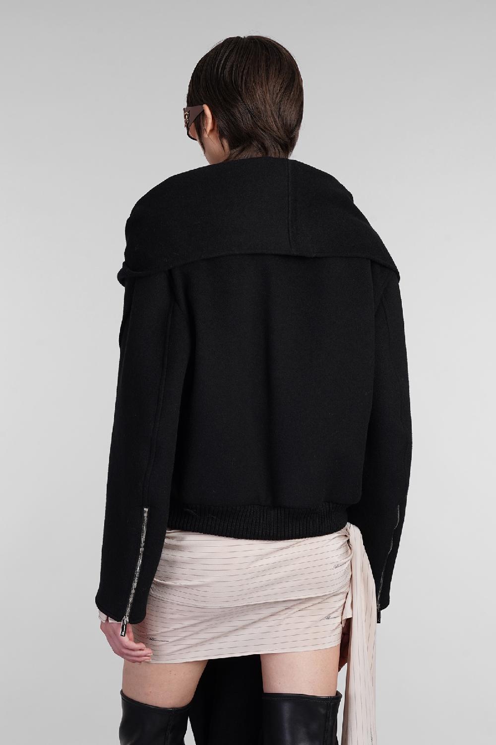 Deliberti Blumarine Bomber in lana nera cod. 403544 - Deliberti The Luxury Shopping Affare Del Giorno