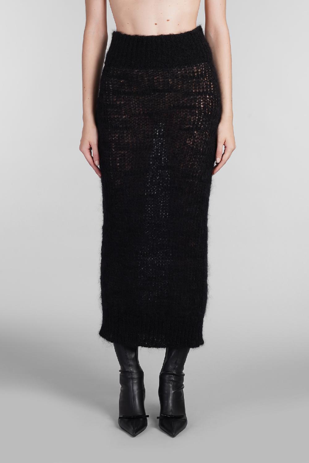 Deliberti Blumarine Gonna in lana nera cod. 403550 - Deliberti The Luxury Shopping