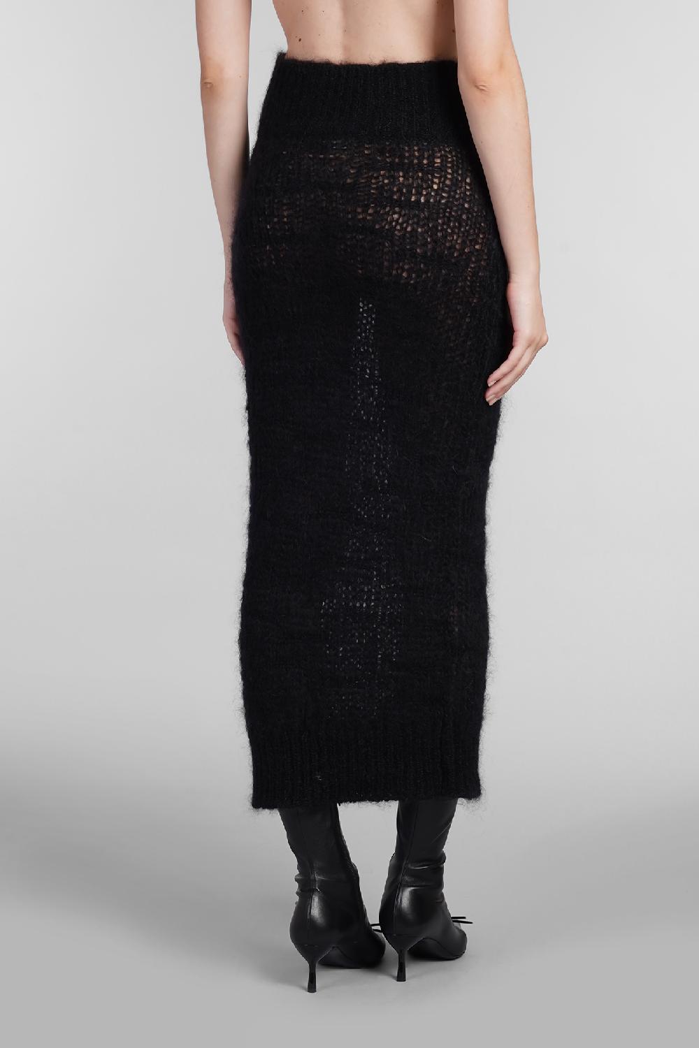Deliberti Blumarine Gonna in lana nera cod. 403550 - Deliberti The Luxury Shopping Fornitura limitata