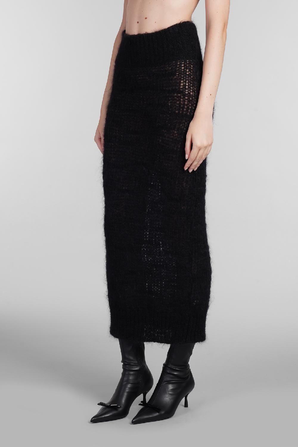 Deliberti Blumarine Gonna in lana nera cod. 403550 - Deliberti The Luxury Shopping Fornitura limitata