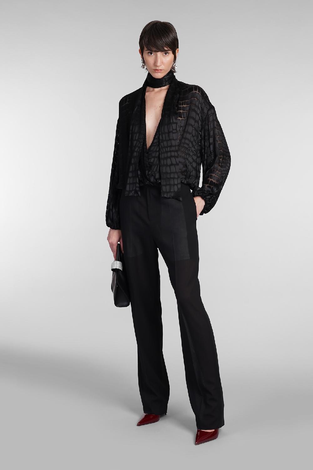 Deliberti Blumarine Blusa in viscosa nera cod. 403539 - Deliberti The Luxury Shopping Hotsell