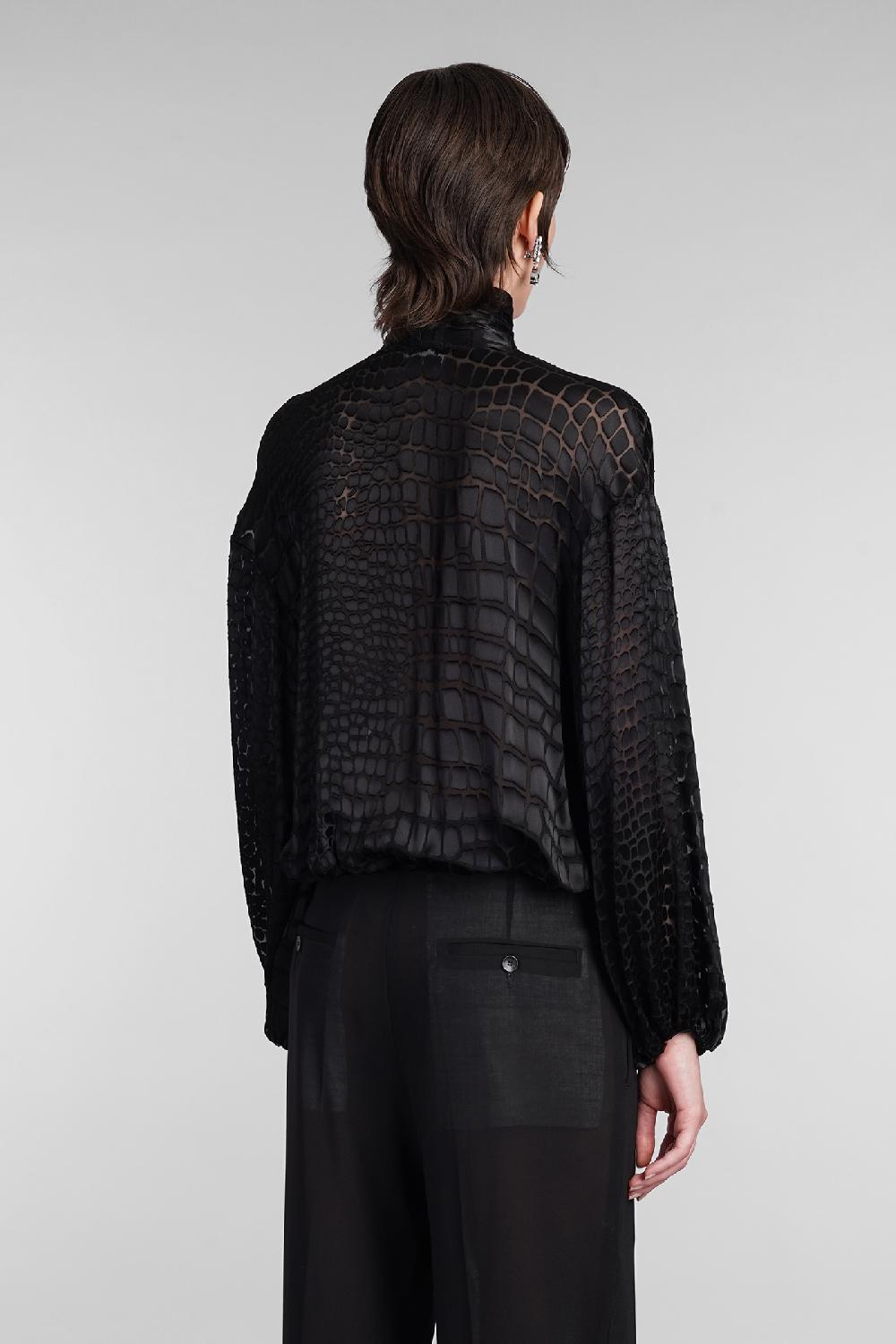 Deliberti Blumarine Blusa in viscosa nera cod. 403539 - Deliberti The Luxury Shopping Hotsell