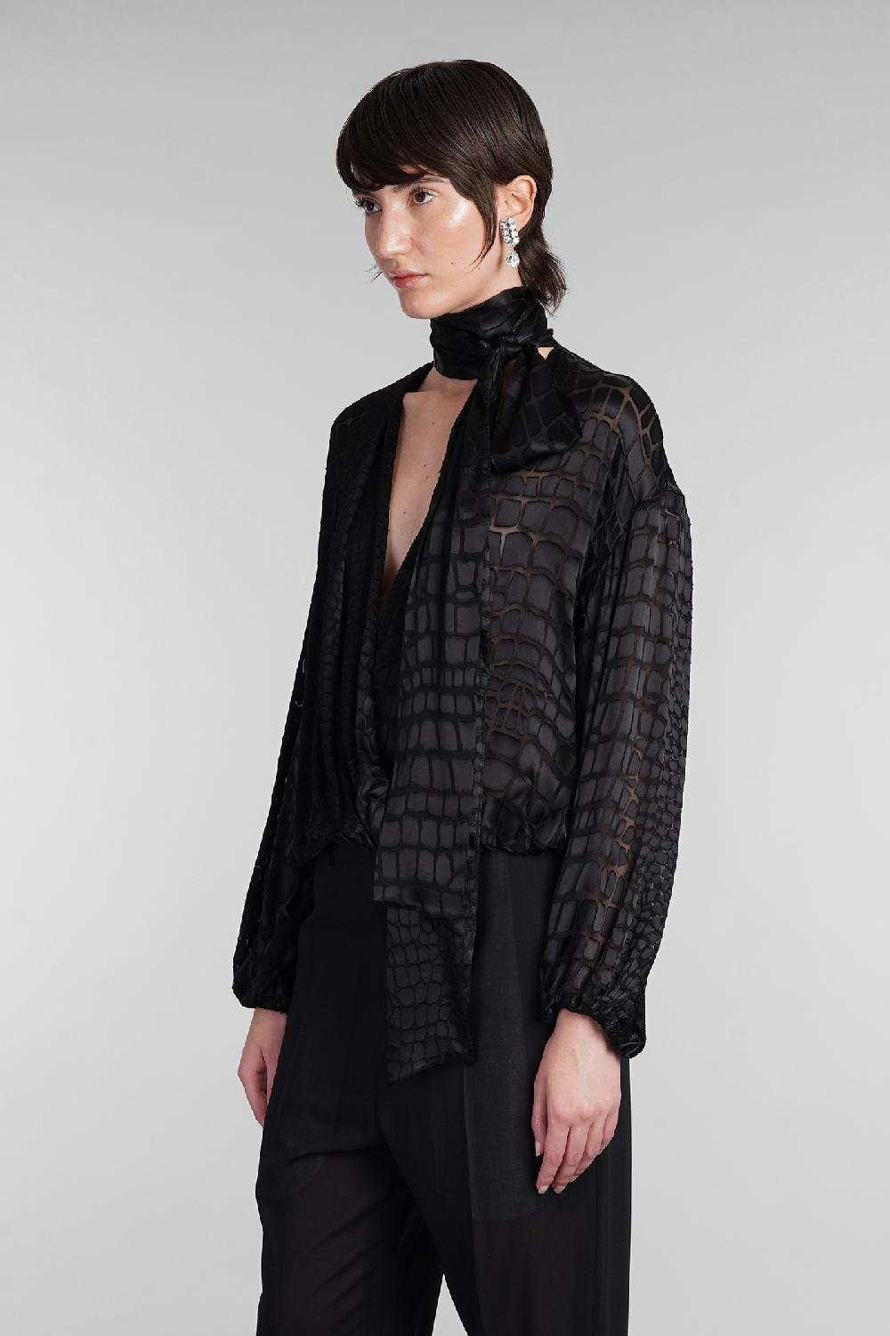 Deliberti Blumarine Blusa in viscosa nera cod. 403539 - Deliberti The Luxury Shopping Hotsell