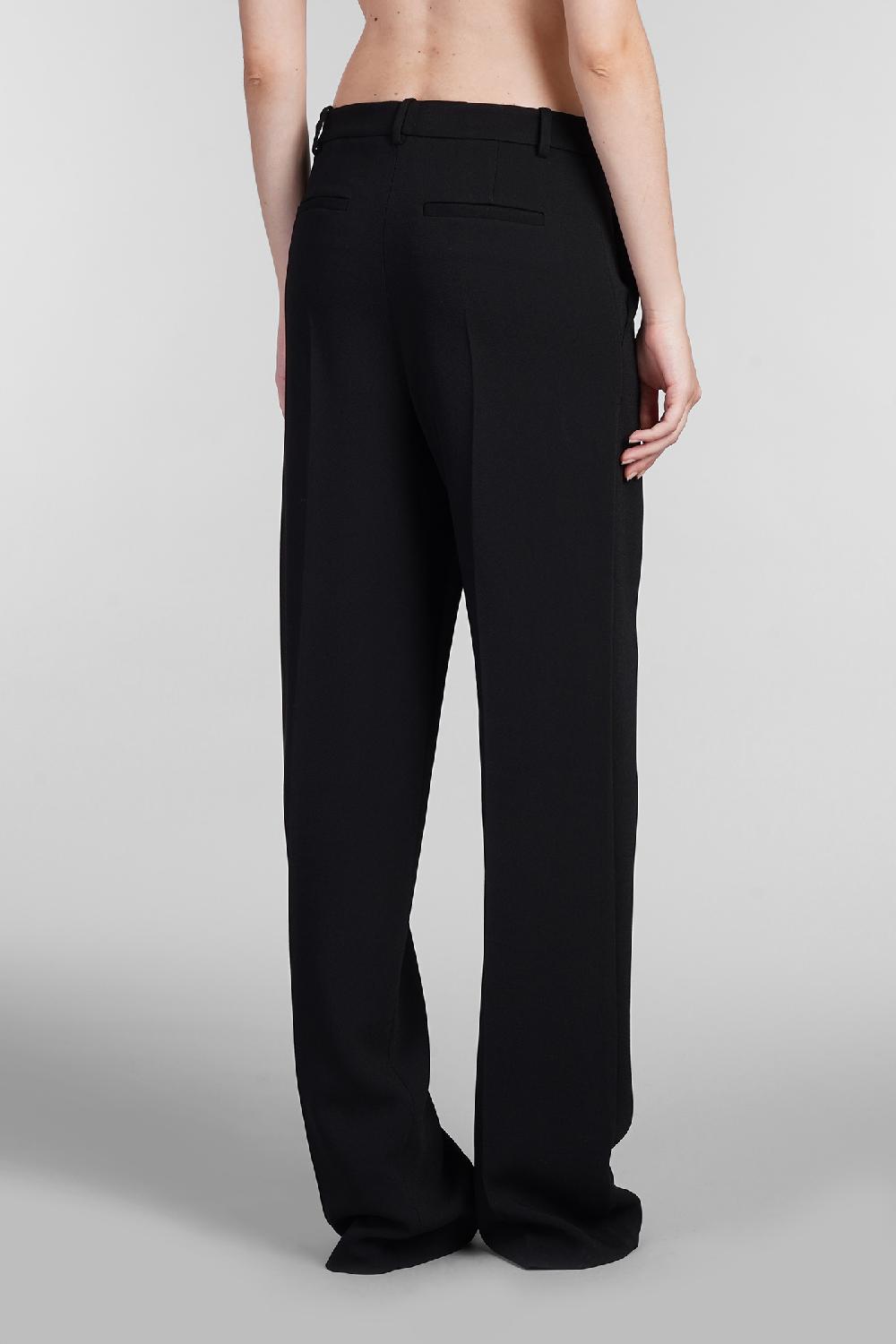 Deliberti Blumarine Pantalone in viscosa nera cod. 403545 - Deliberti The Luxury Shopping Saldi Di Fabbrica