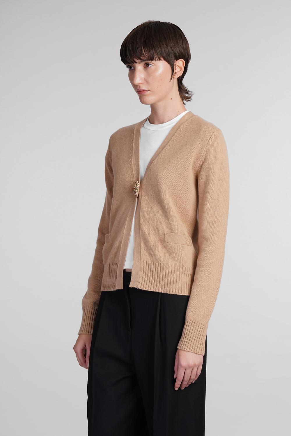 Deliberti Blumarine Cardigan in lana beige cod. 406615 - Deliberti The Luxury Shopping I Più Venduti