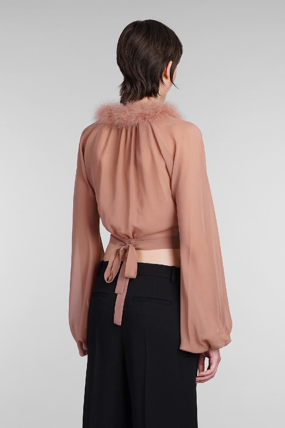 Deliberti Blumarine Blusa in seta rosa cod. 403548 - Deliberti The Luxury Shopping Negozio