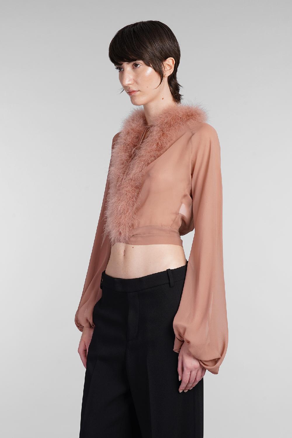 Deliberti Blumarine Blusa in seta rosa cod. 403548 - Deliberti The Luxury Shopping Negozio