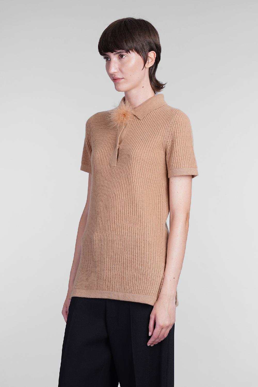 Deliberti Blumarine Polo in lana marrone cod. 403553 - Deliberti The Luxury Shopping In Saldo