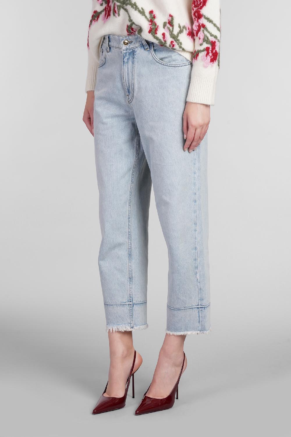 Deliberti Blumarine Jeans in cotone celeste cod. 403551 - Deliberti The Luxury Shopping Moda