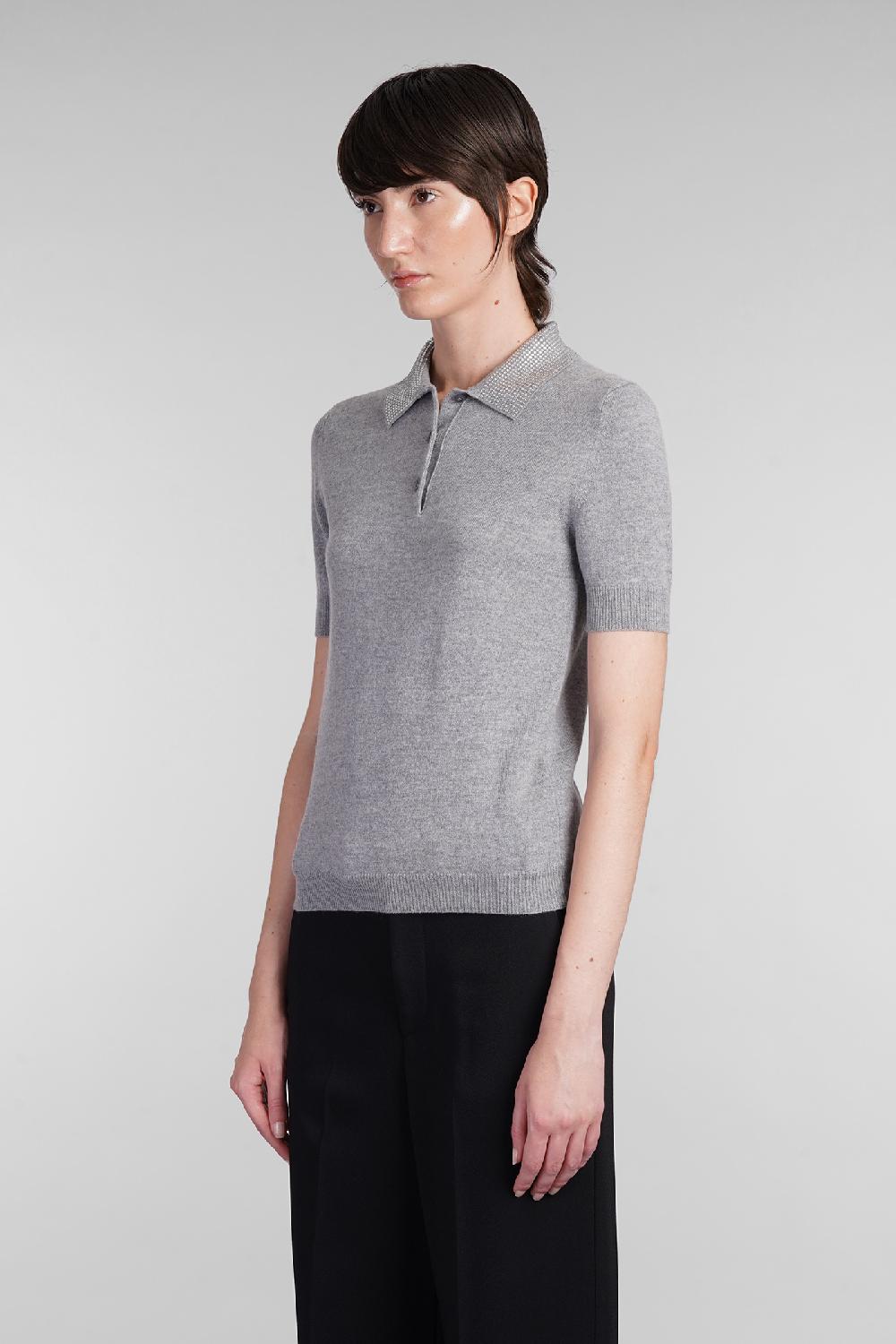Deliberti Blumarine Polo in lana grigia cod. 403554 - Deliberti The Luxury Shopping 2025