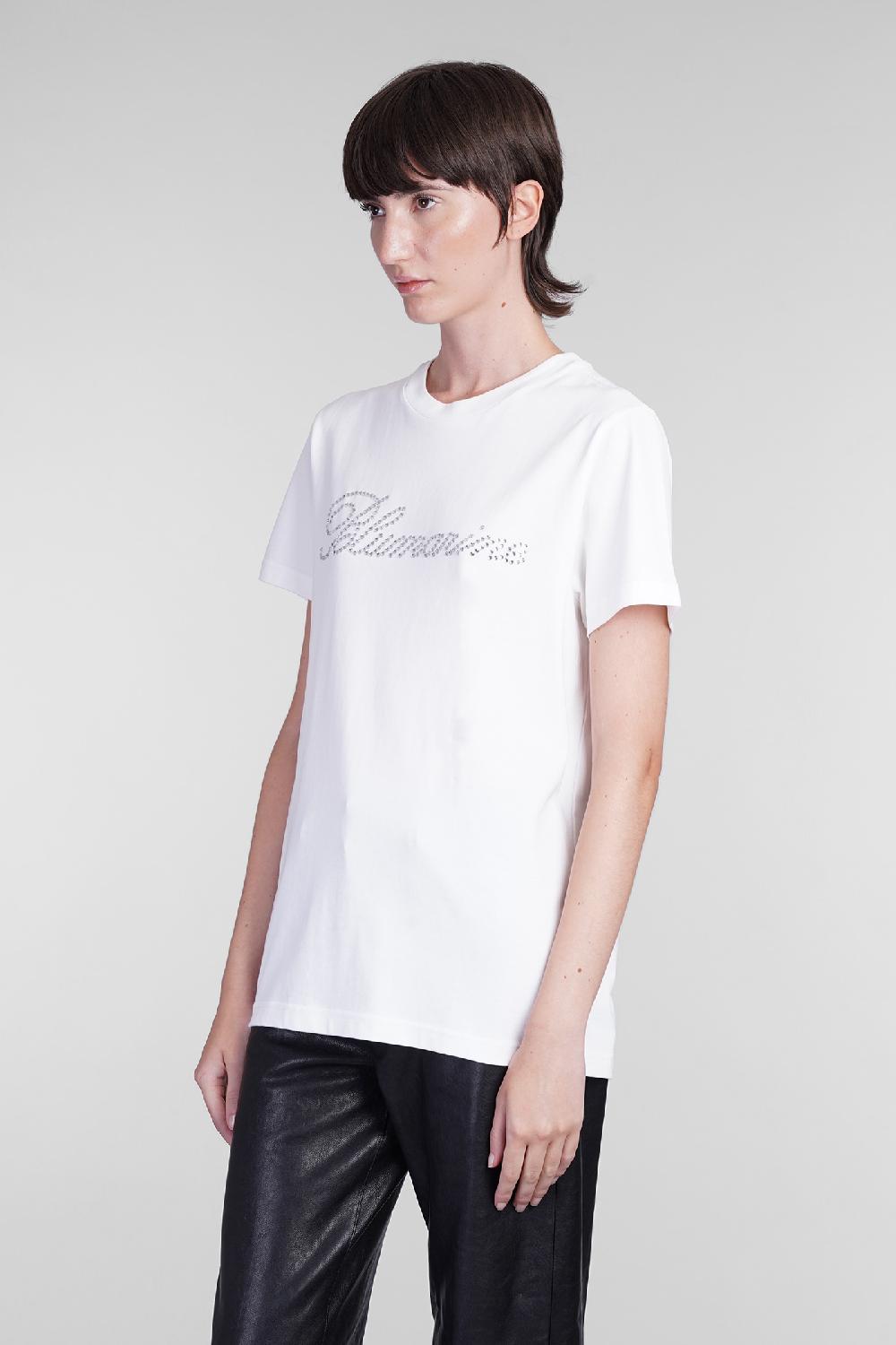Deliberti Blumarine T-shirt in cotone bianco cod. 403559 - Deliberti The Luxury Shopping Nuovo