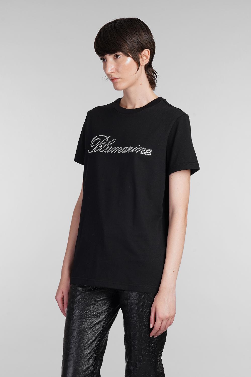 Deliberti Blumarine T-shirt in cotone nero cod. 403560 - Deliberti The Luxury Shopping Qualità