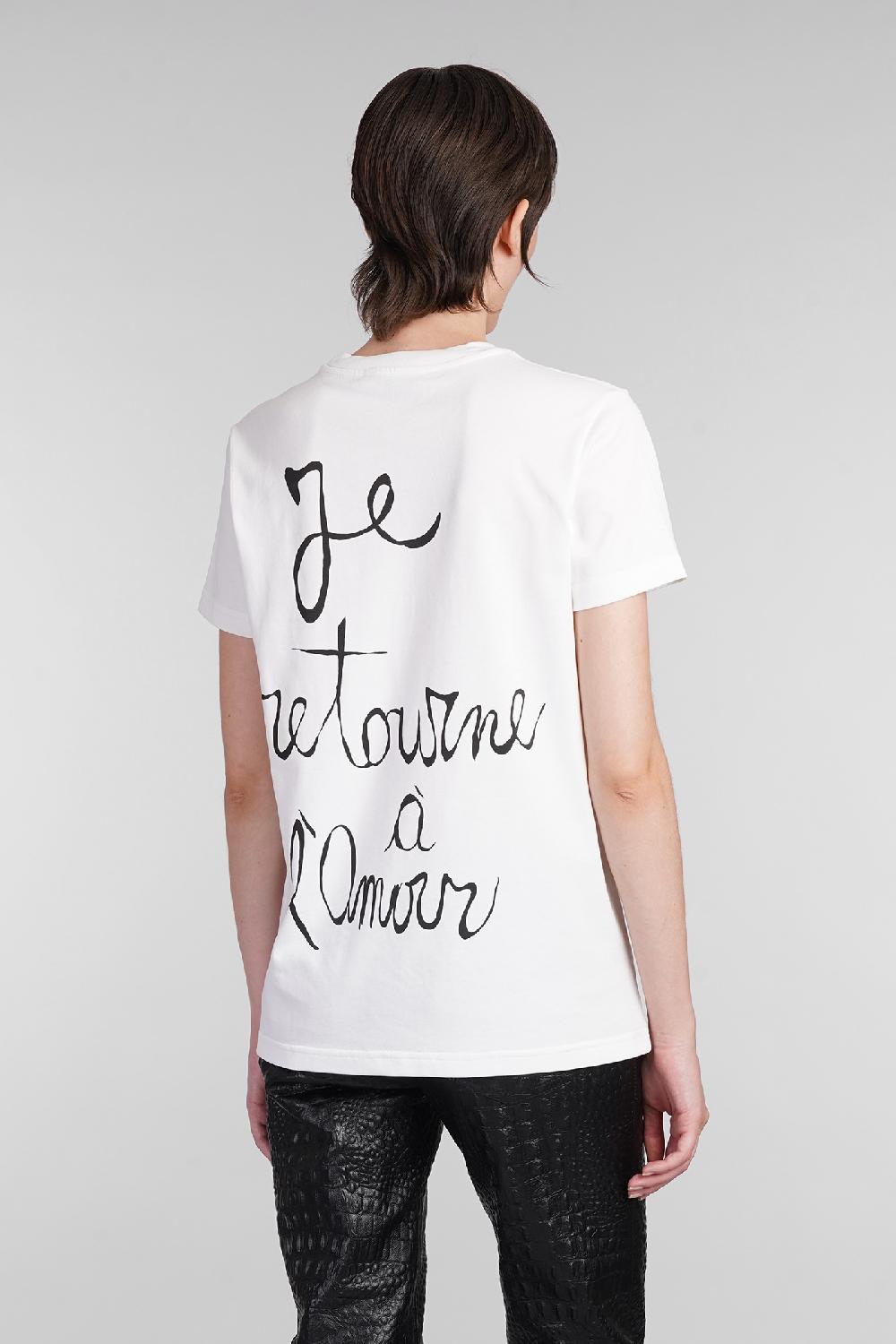 Deliberti Blumarine T-shirt in cotone bianco cod. 403561 - Deliberti The Luxury Shopping Vendita