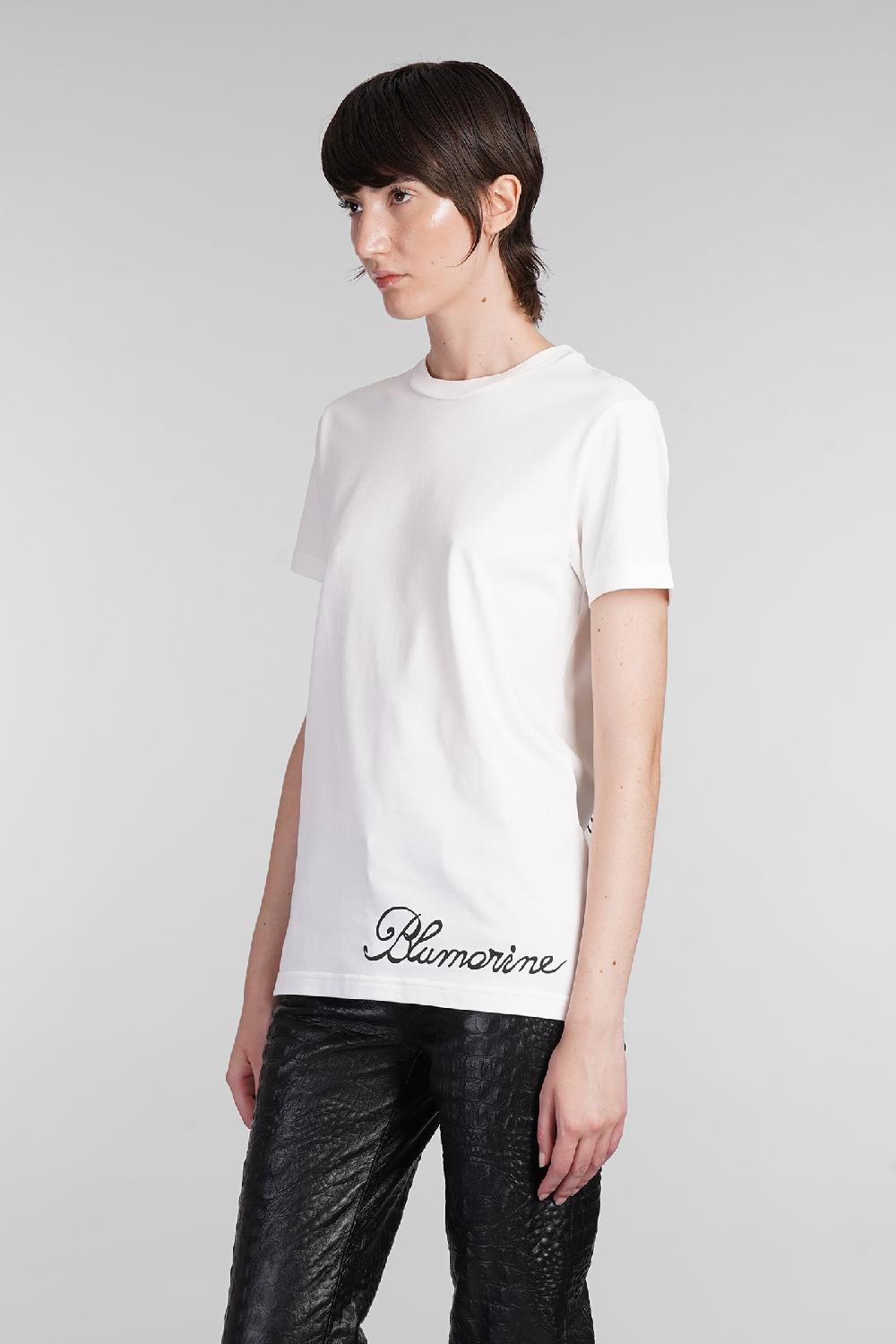 Deliberti Blumarine T-shirt in cotone bianco cod. 403561 - Deliberti The Luxury Shopping Vendita