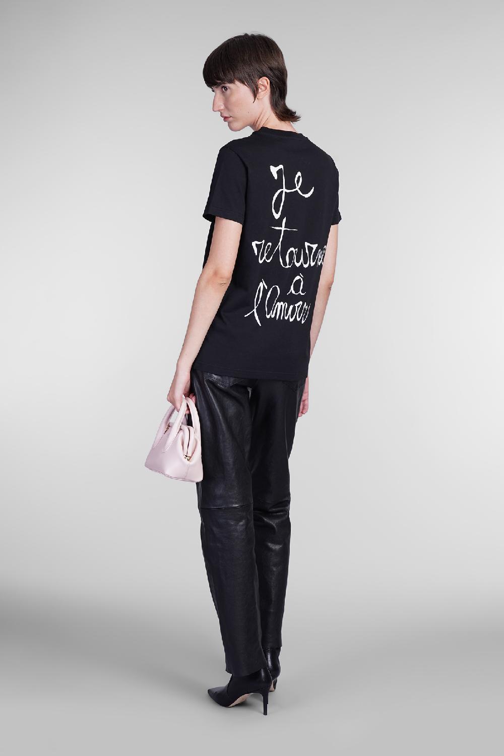 Deliberti Blumarine T-shirt in cotone nero cod. 403562 - Deliberti The Luxury Shopping Promozione