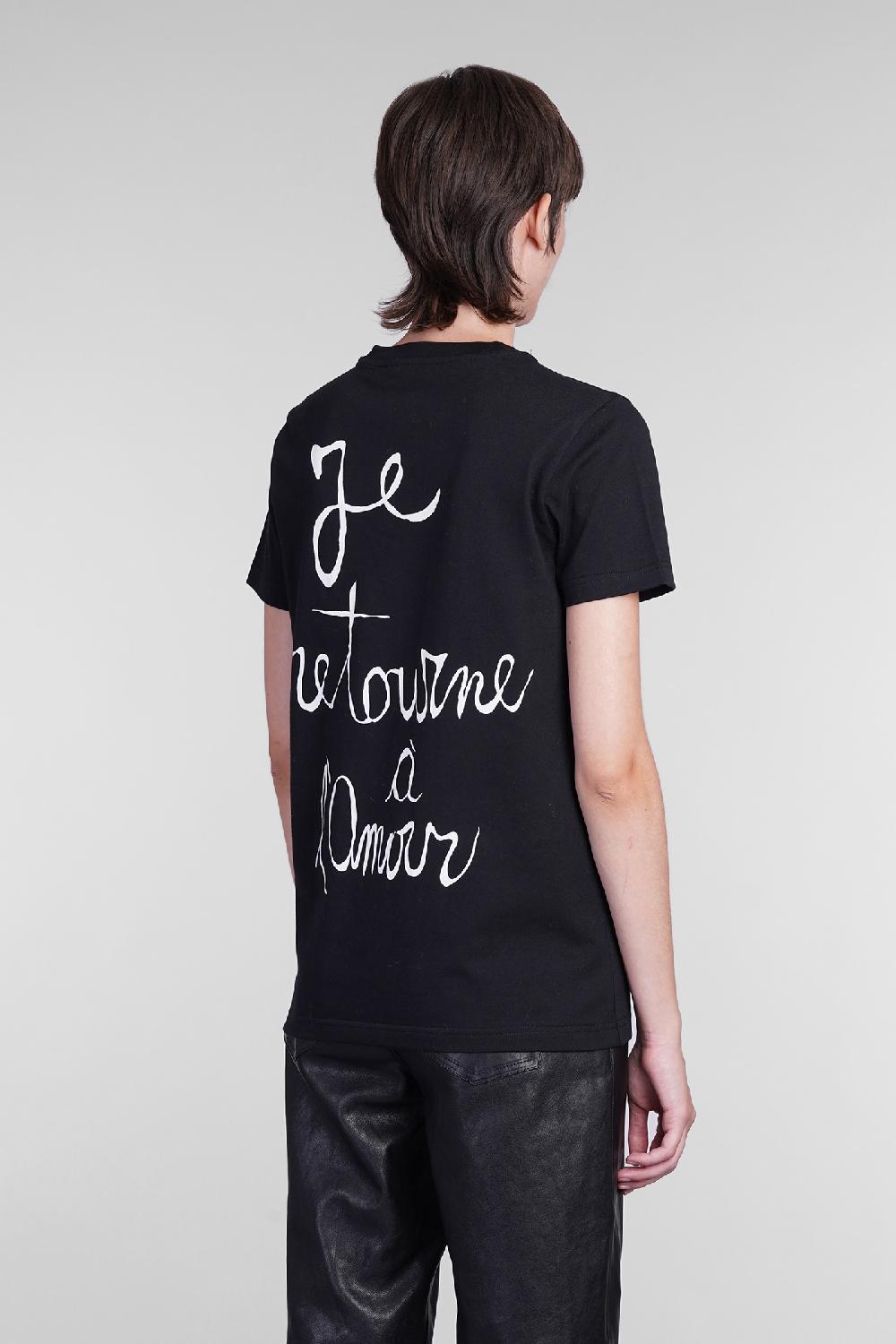 Deliberti Blumarine T-shirt in cotone nero cod. 403562 - Deliberti The Luxury Shopping Promozione