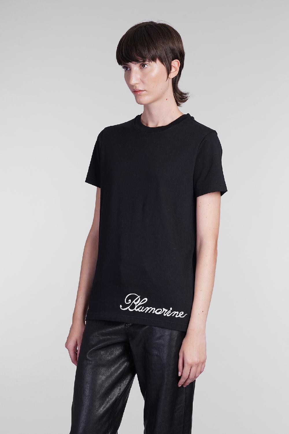 Deliberti Blumarine T-shirt in cotone nero cod. 403562 - Deliberti The Luxury Shopping Promozione