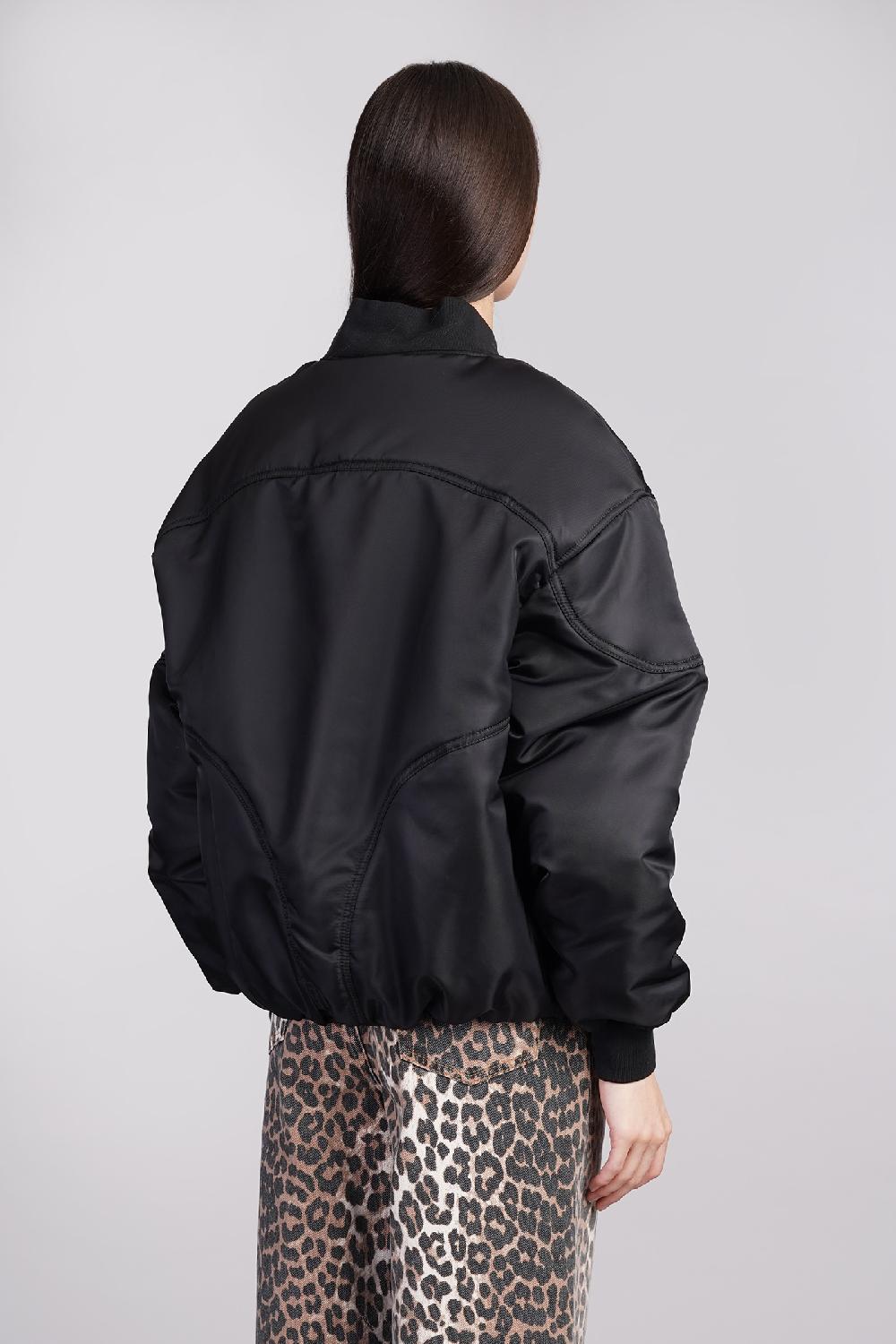 Deliberti Bacon Bomber in poliammide nera cod. 407803 - Deliberti The Luxury Shopping Spedizione Gratuita