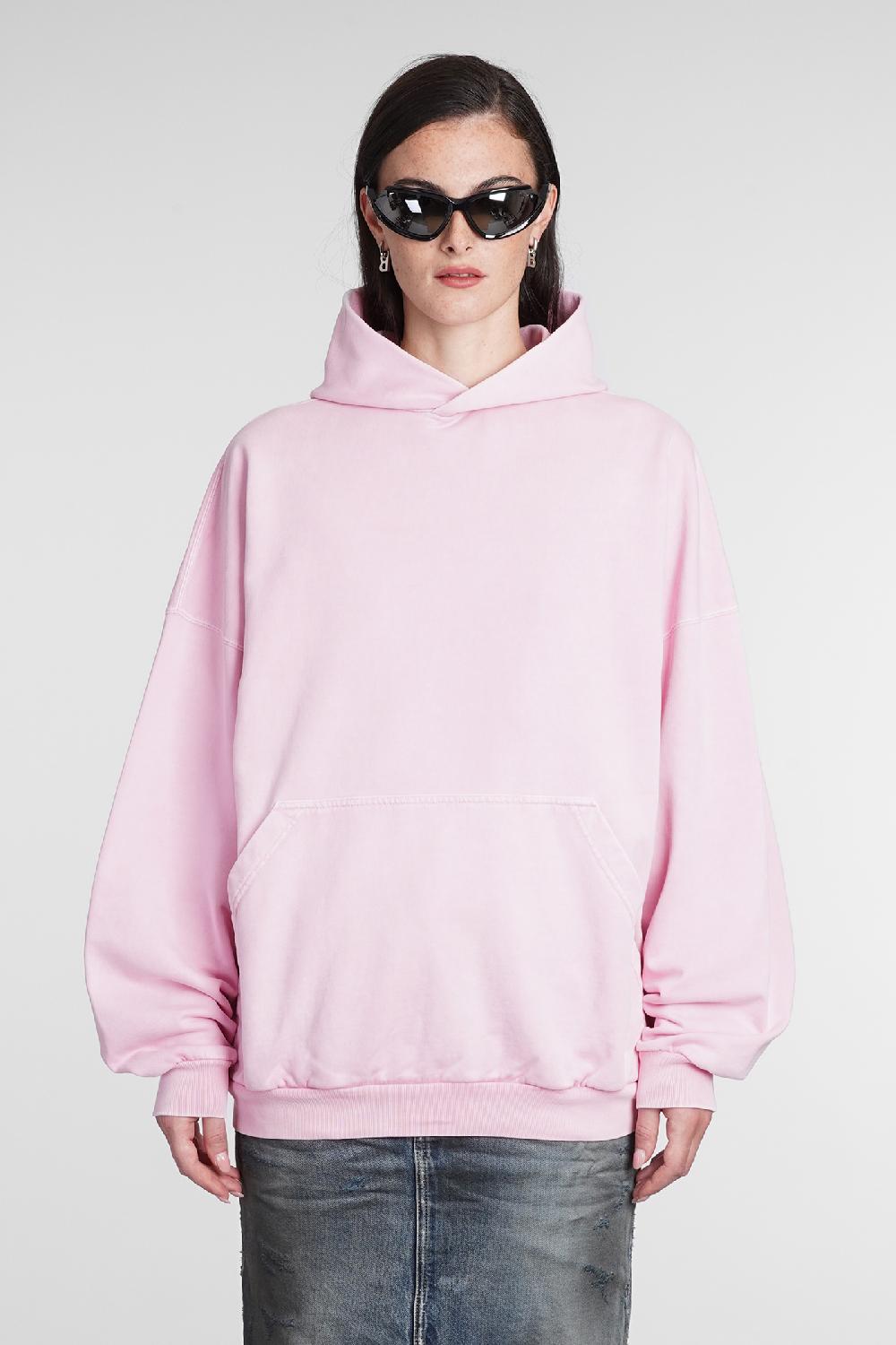 Deliberti Balenciaga Felpa in cotone rosa cod. 386201 - Deliberti The Luxury Shopping