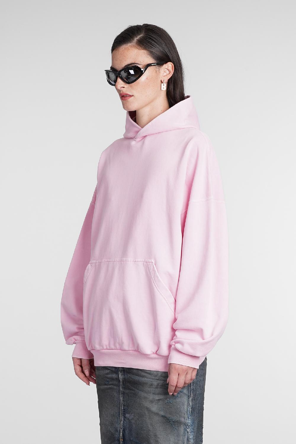 Deliberti Balenciaga Felpa in cotone rosa cod. 386201 - Deliberti The Luxury Shopping Consegna Veloce