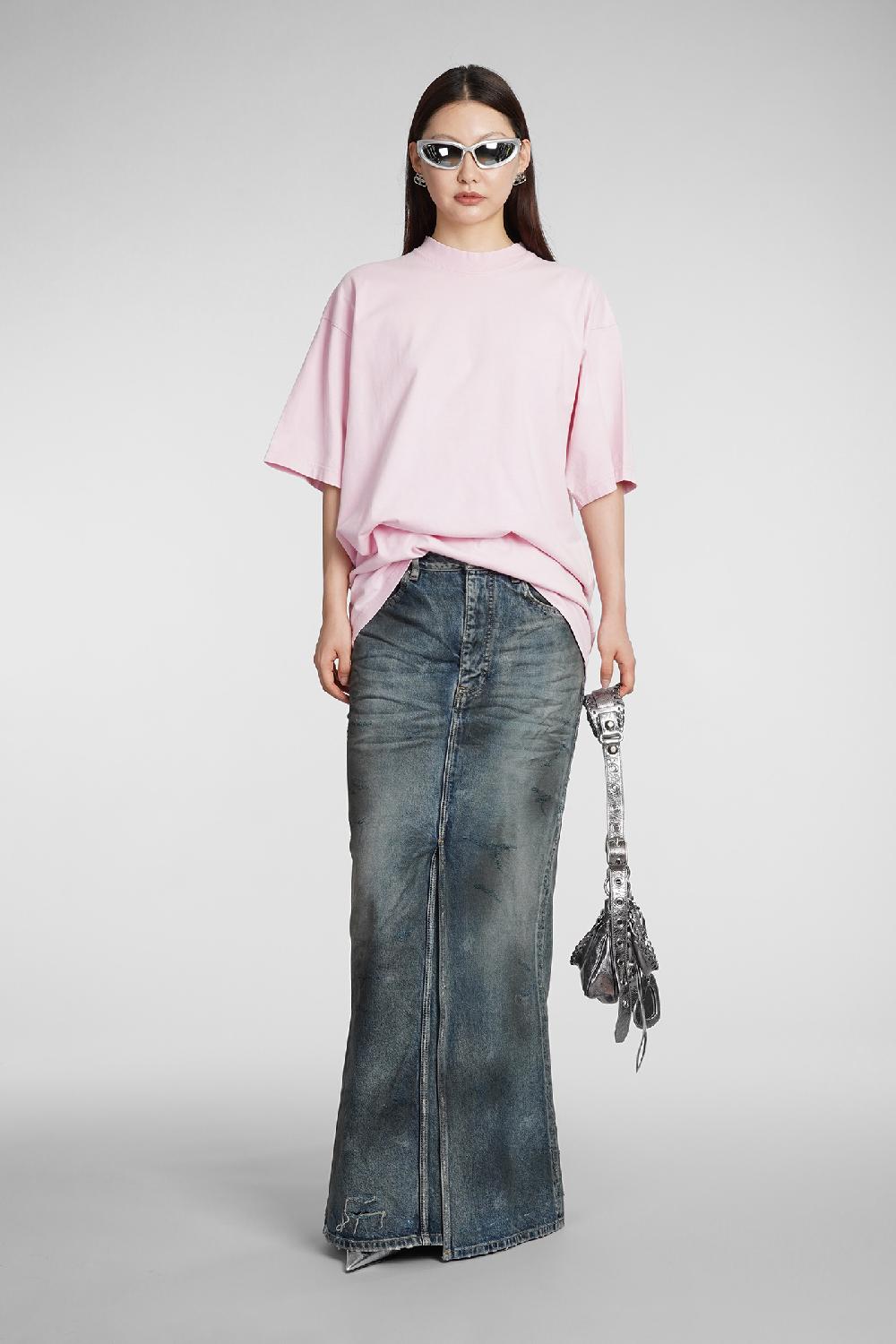 Deliberti Balenciaga Gonna in cotone blu cod. 383716 - Deliberti The Luxury Shopping Fino Al -60%