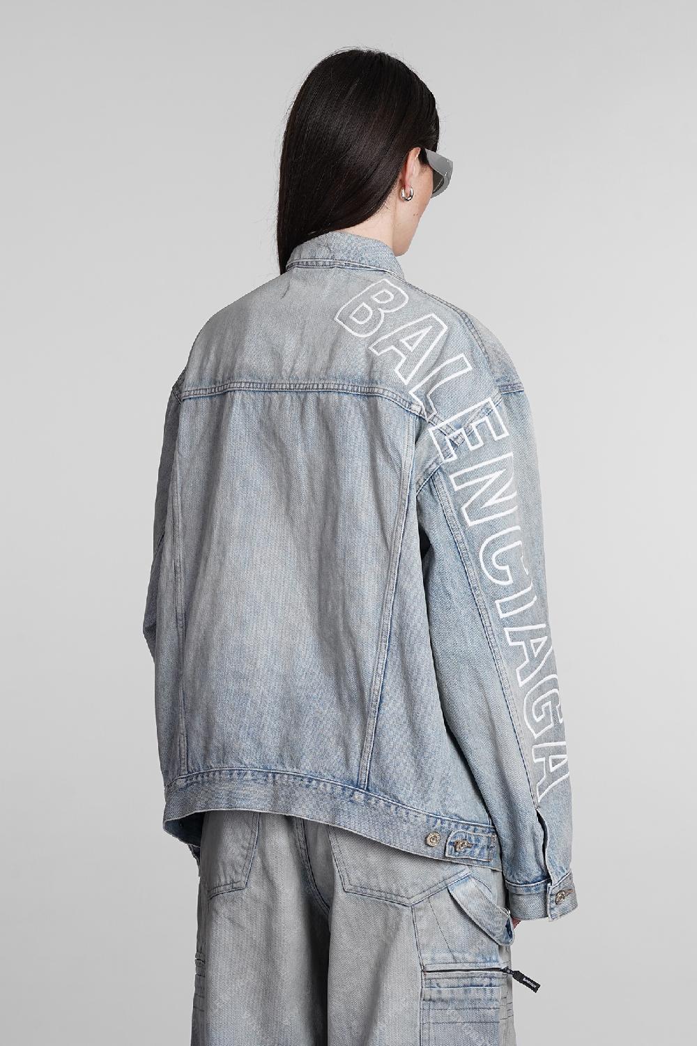 Deliberti Balenciaga Giacche denim in cotone blu cod. 395006 - Deliberti The Luxury Shopping Shopping Online
