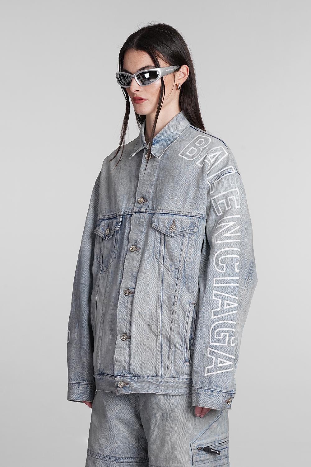 Deliberti Balenciaga Giacche denim in cotone blu cod. 395006 - Deliberti The Luxury Shopping Shopping Online