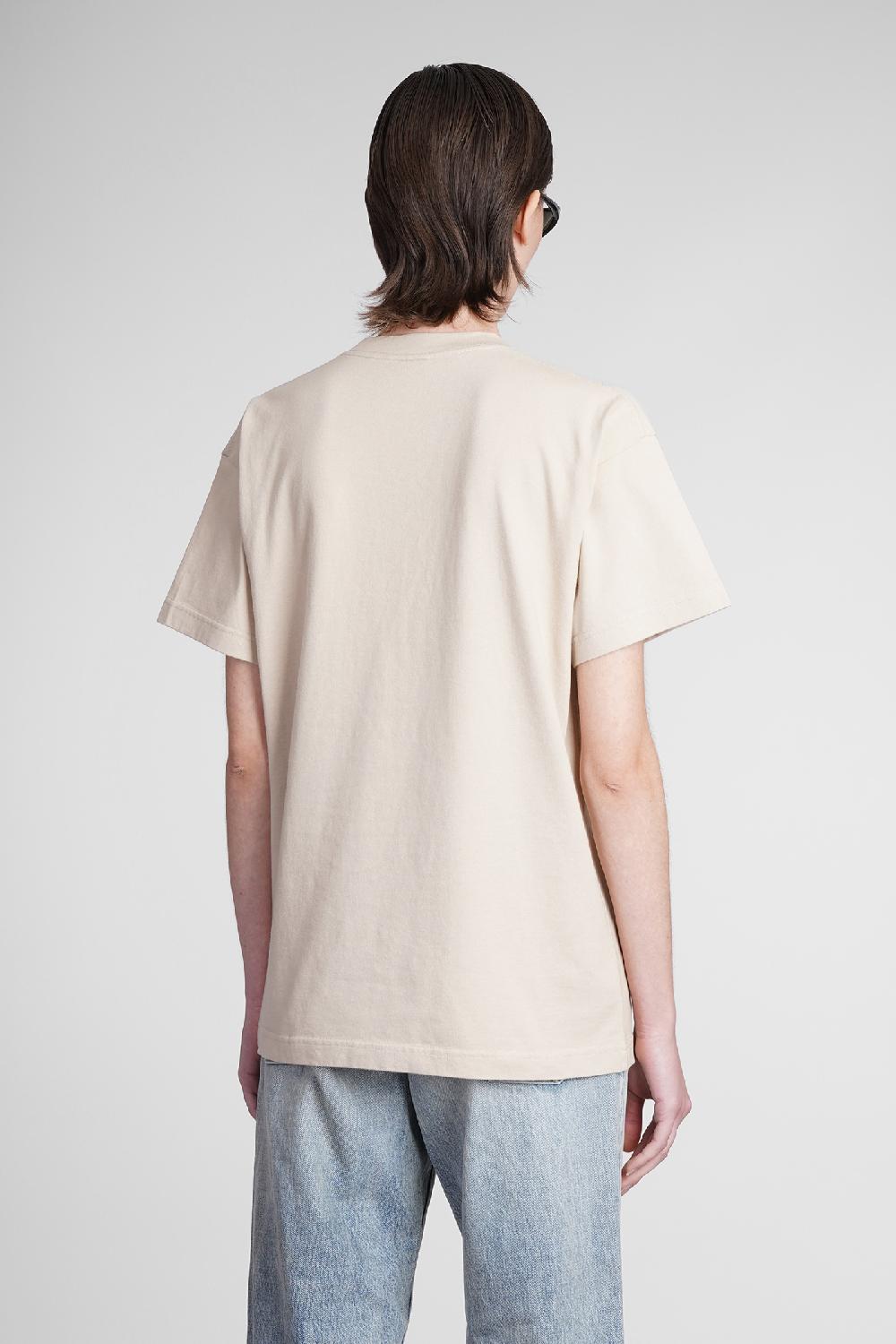 Deliberti Balenciaga T-shirt in cotone beige cod. 371692 - Deliberti The Luxury Shopping Prezzo Ridotto