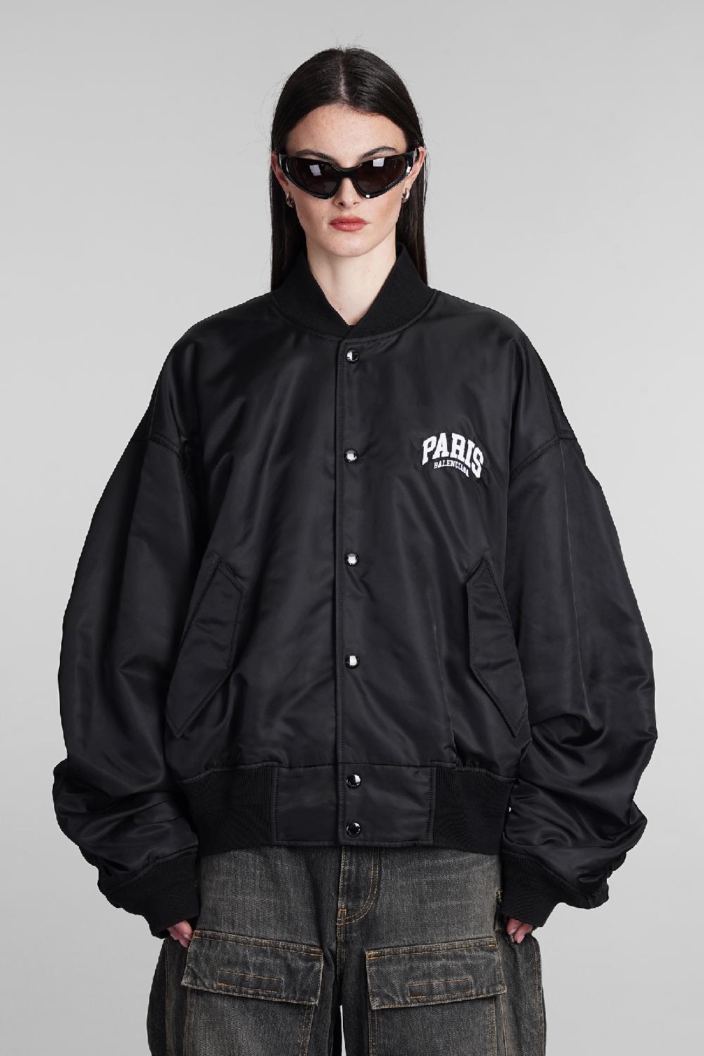 Deliberti Balenciaga Bomber in poliammide nera cod. 394986 - Deliberti The Luxury Shopping