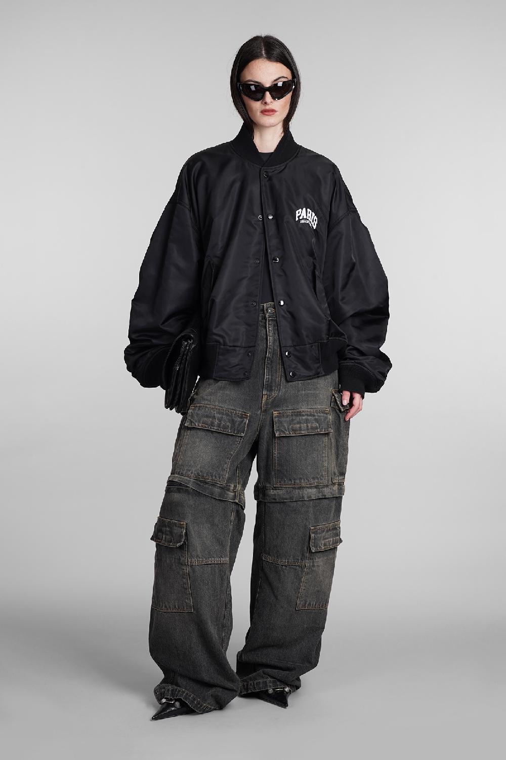 Deliberti Balenciaga Bomber in poliammide nera cod. 394986 - Deliberti The Luxury Shopping Sottocosto