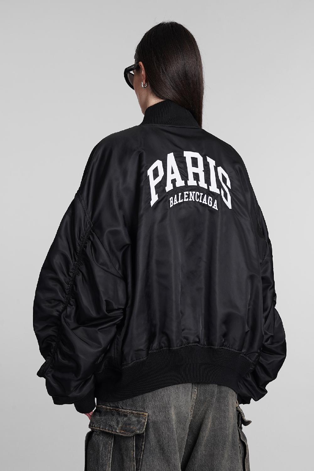 Deliberti Balenciaga Bomber in poliammide nera cod. 394986 - Deliberti The Luxury Shopping Sottocosto