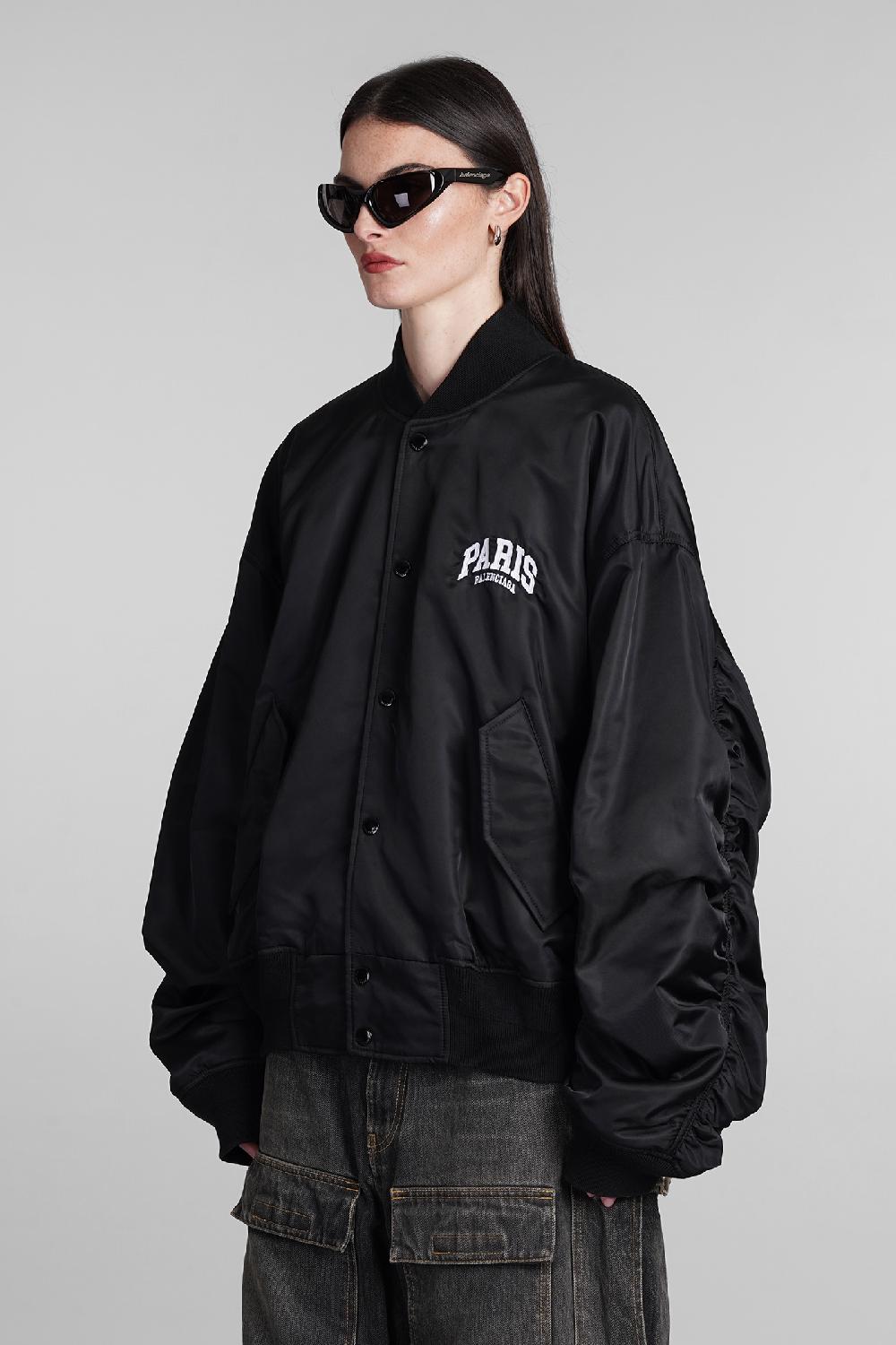 Deliberti Balenciaga Bomber in poliammide nera cod. 394986 - Deliberti The Luxury Shopping Sottocosto