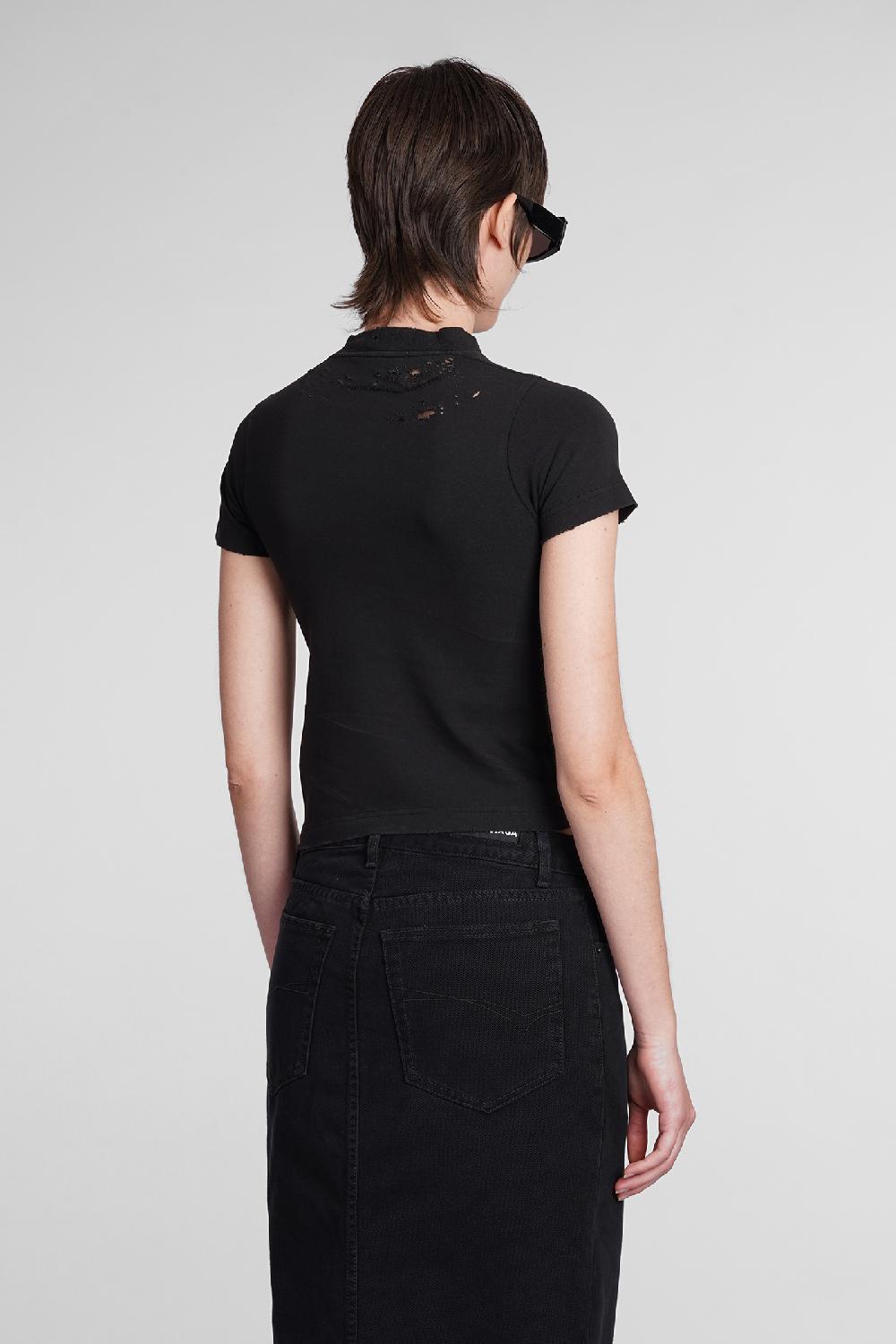 Deliberti Balenciaga T-shirt in cotone nero cod. 398909 - Deliberti The Luxury Shopping Convenienza