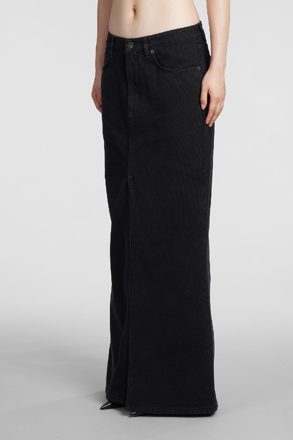 Deliberti Balenciaga Gonna in cotone nero cod. 383720 - Deliberti The Luxury Shopping Novità