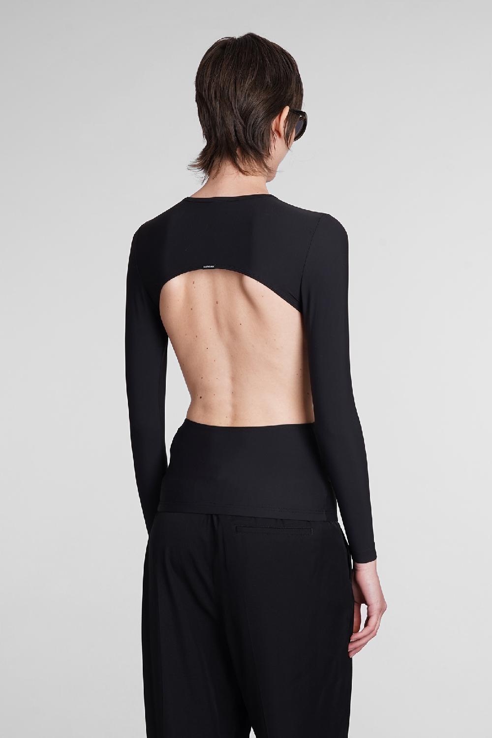 Deliberti Balenciaga Topwear in nylon nero cod. 398894 - Deliberti The Luxury Shopping Offerta