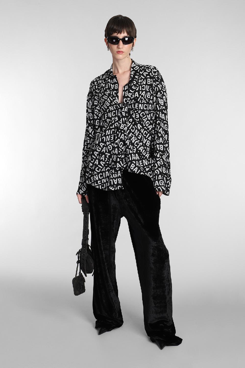 Deliberti Balenciaga Pantalone in viscosa nera cod. 381732 - Deliberti The Luxury Shopping Economico