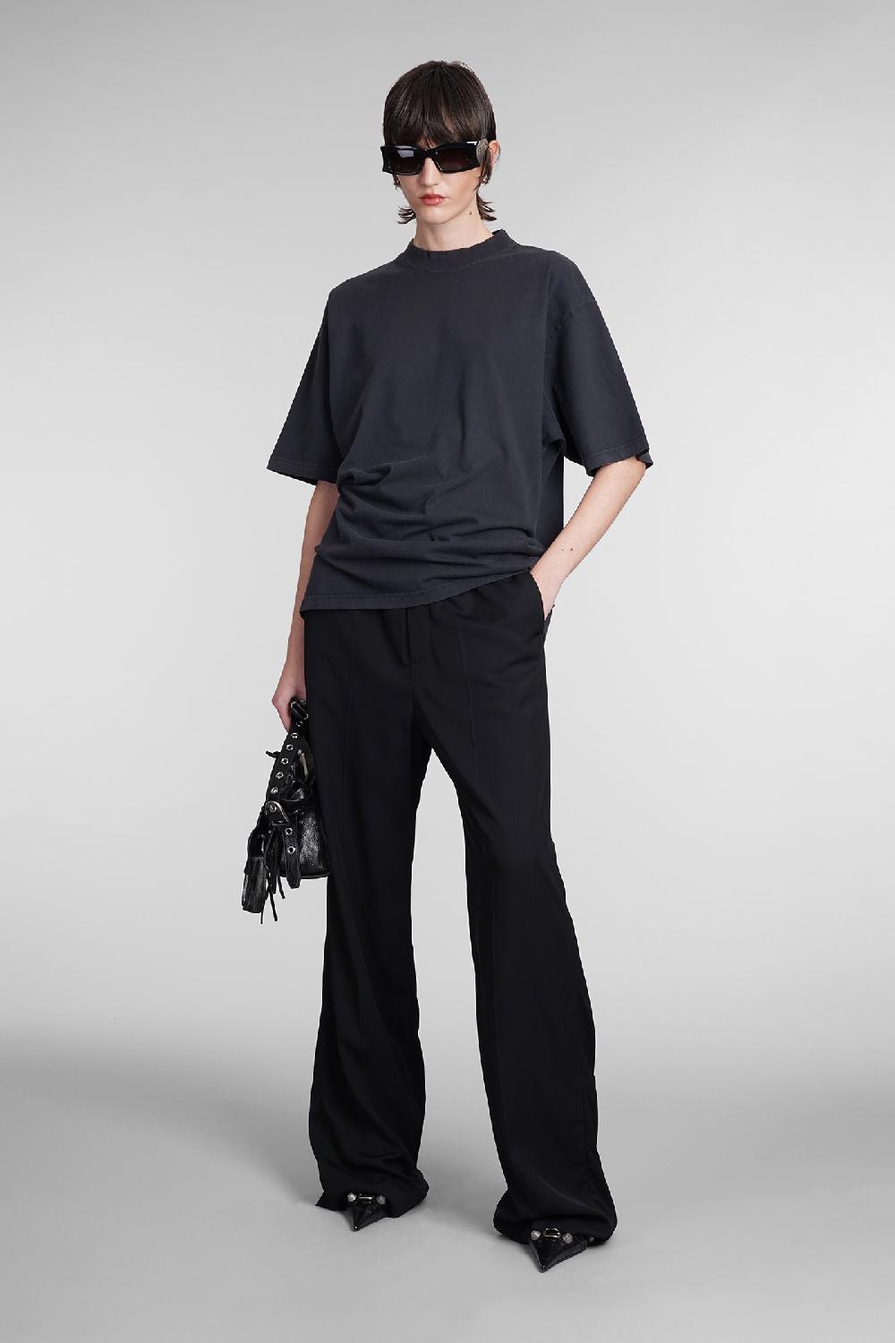 Deliberti Balenciaga T-shirt in cotone nero cod. 393402 - Deliberti The Luxury Shopping Online