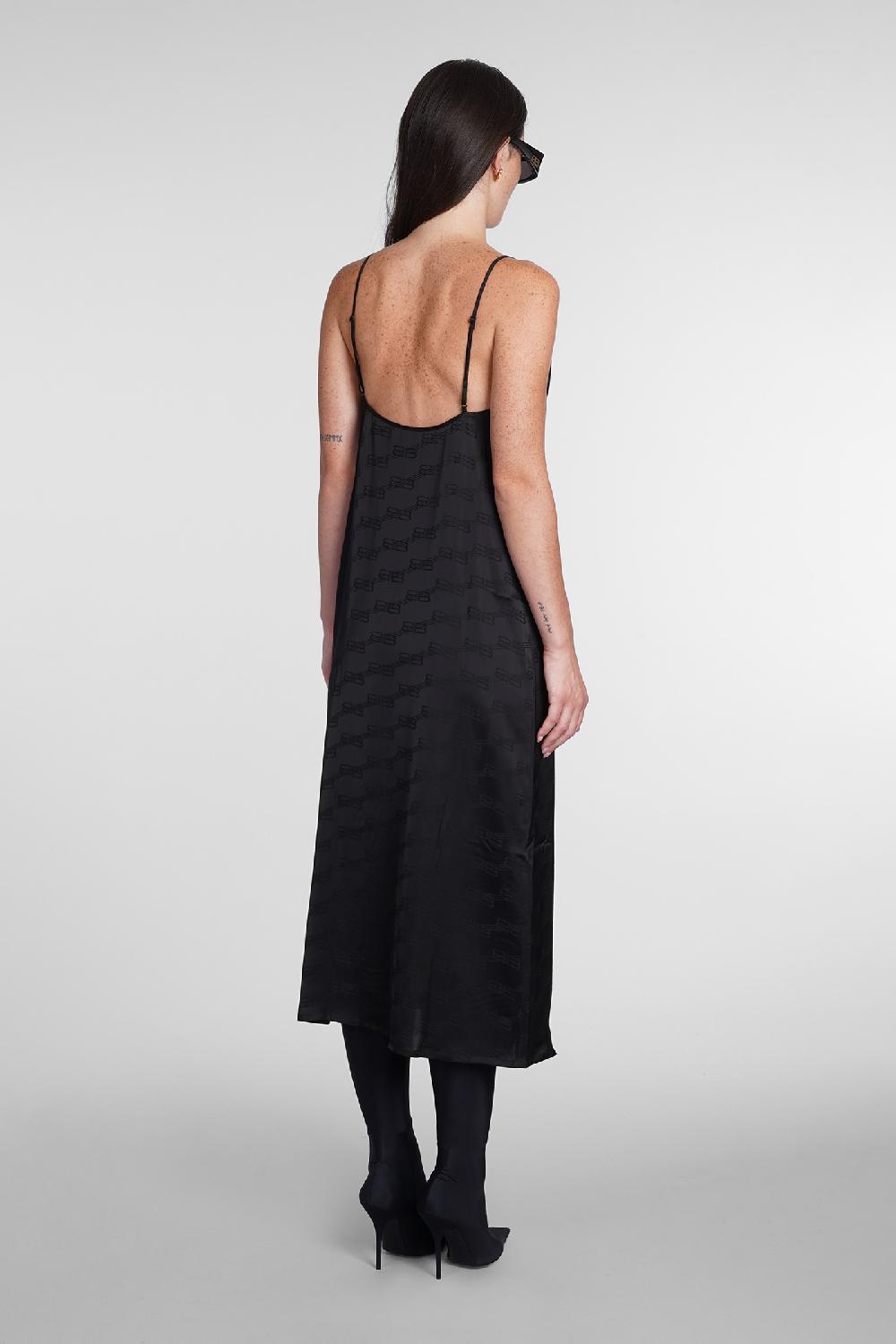 Deliberti Balenciaga Abito in viscosa nera cod. 386214 - Deliberti The Luxury Shopping Saldi